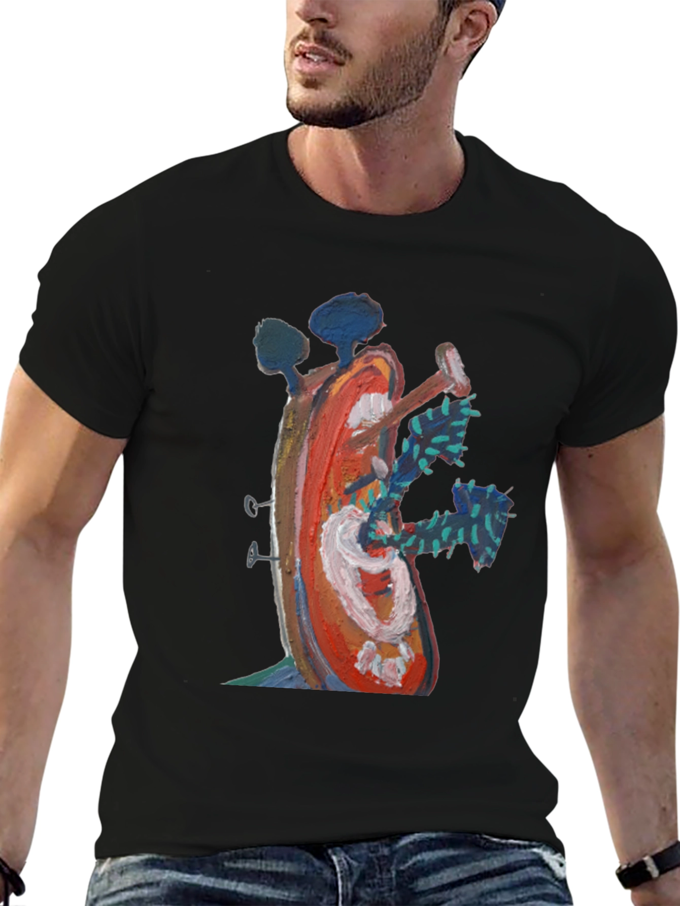 Abstract Art Graphic T-Shirt - Unique Design
