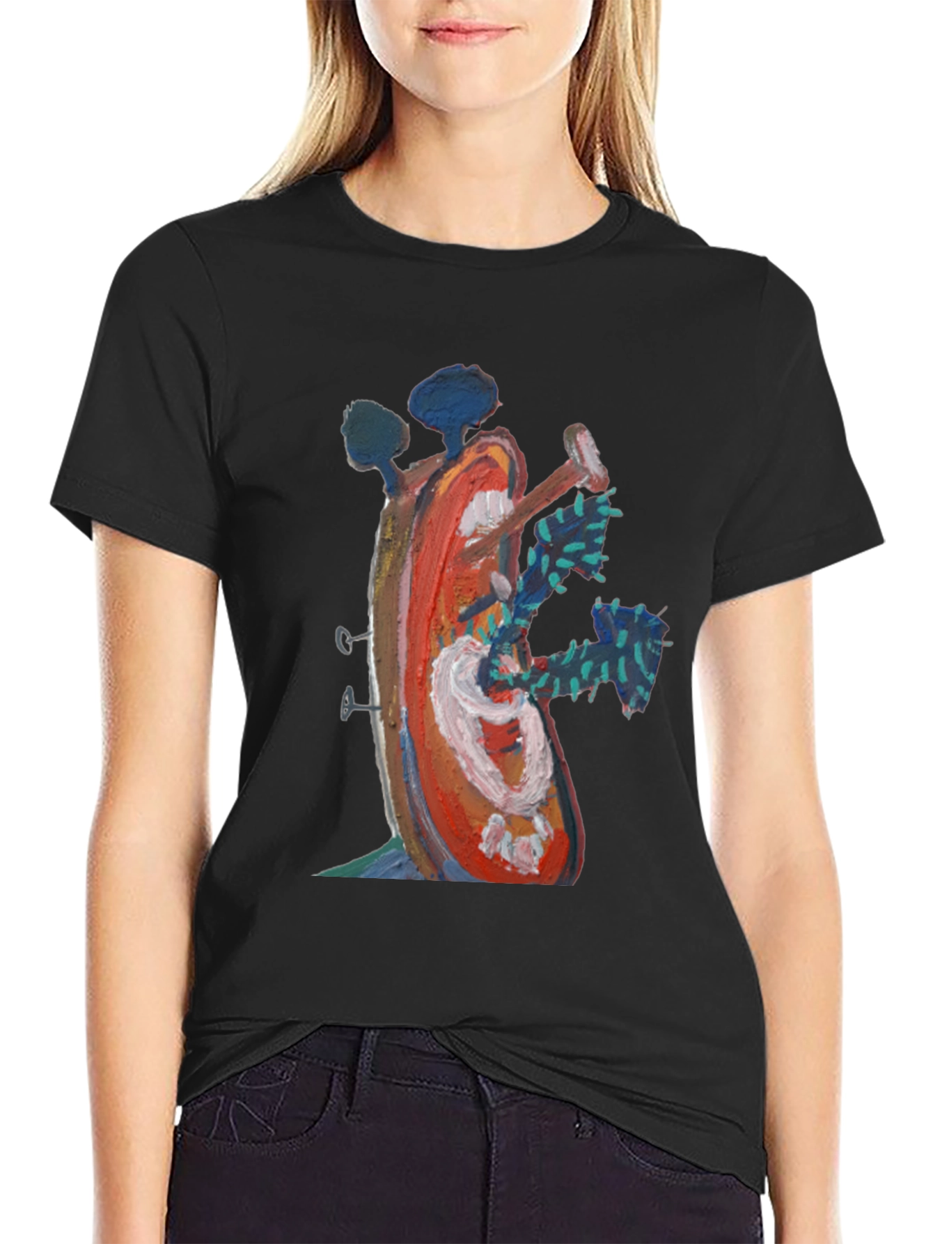 Abstract Art Graphic T-Shirt - Unique Design