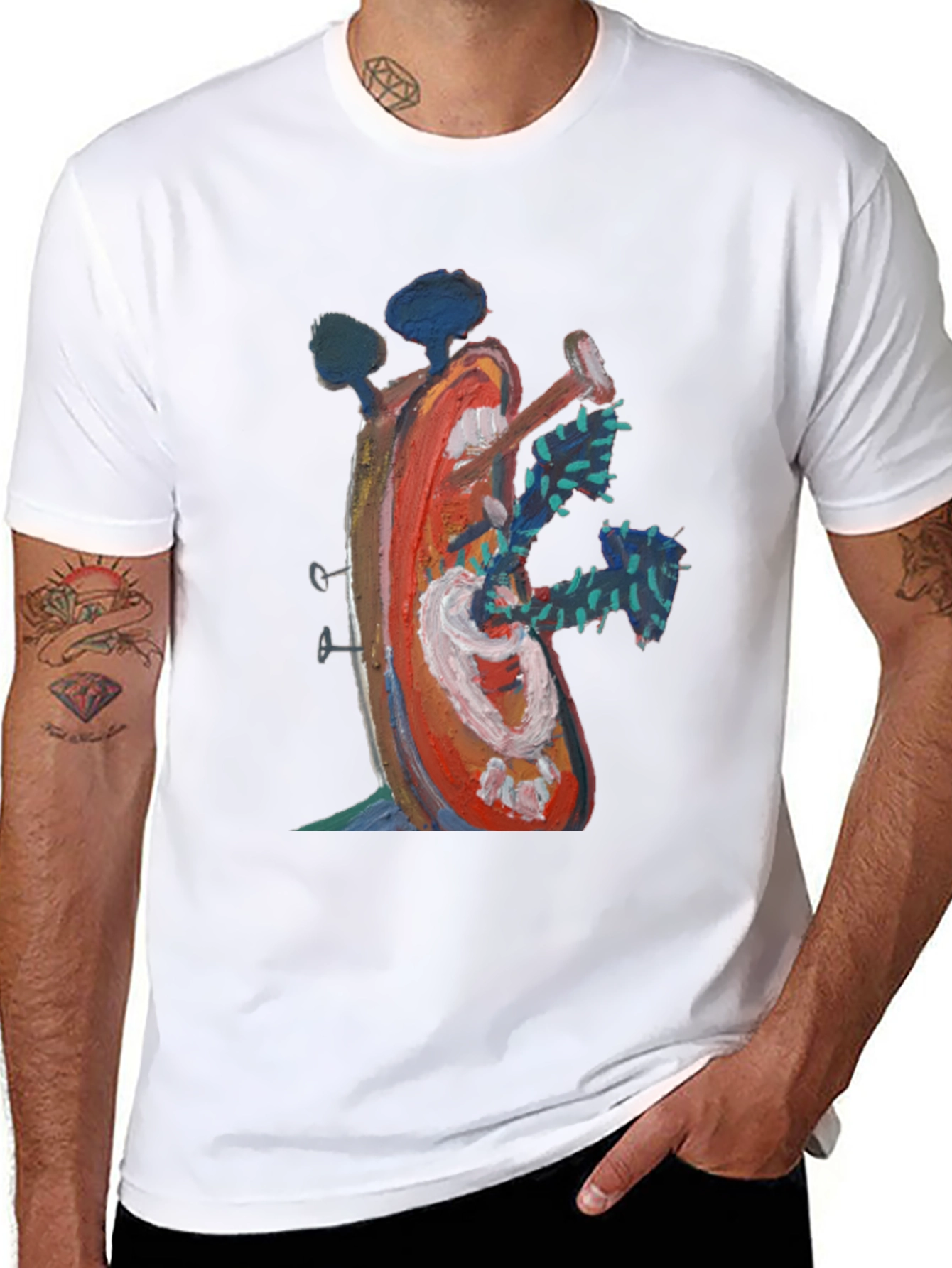 Abstract Art Graphic T-Shirt - Unique Design