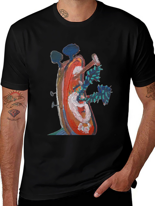 Abstract Art Graphic T-Shirt - Unique Design