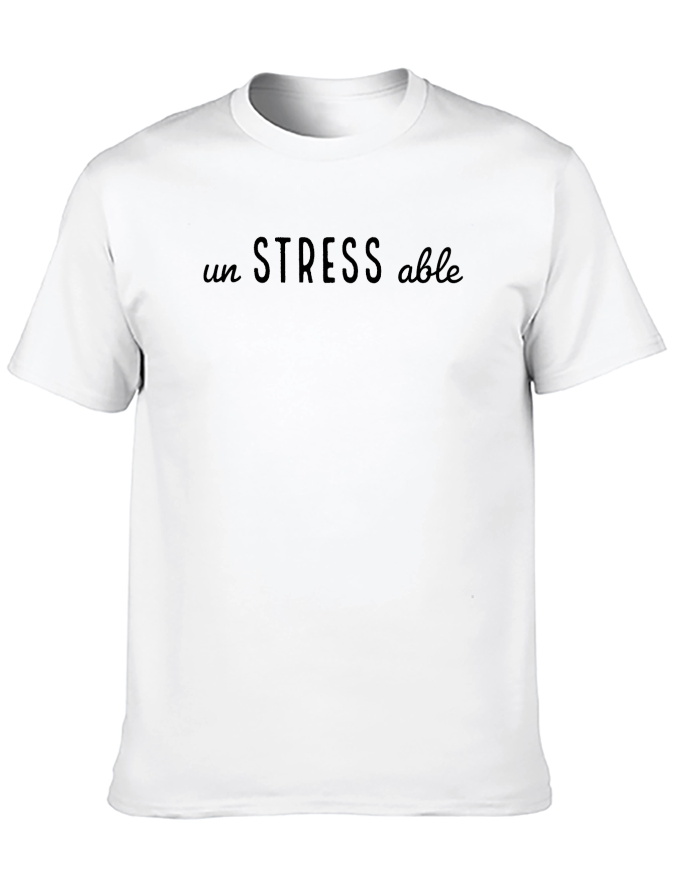 Unstressable Black Graphic T-Shirt
