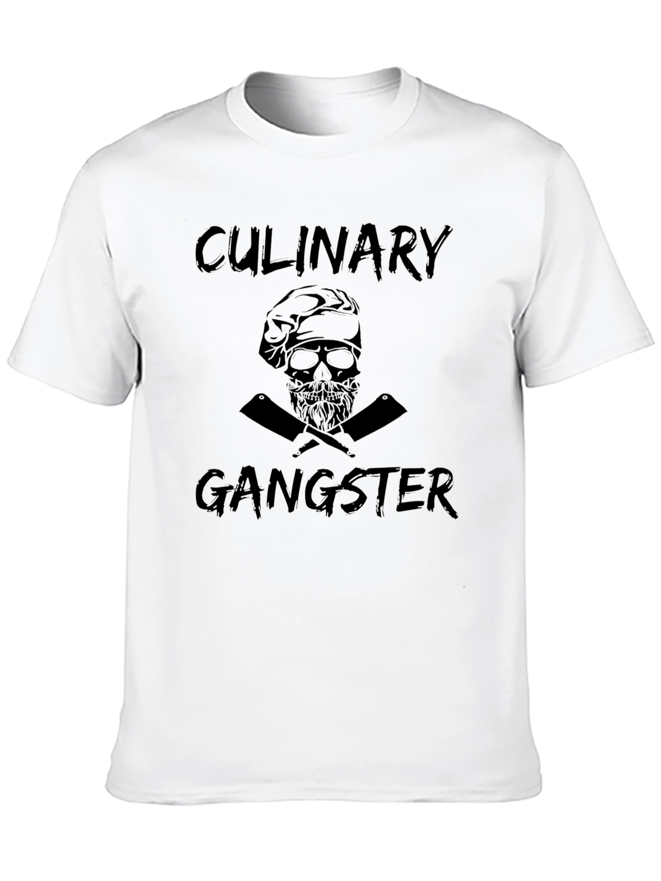 Culinary Gangster T-Shirt - Chef Skull Graphic Tee