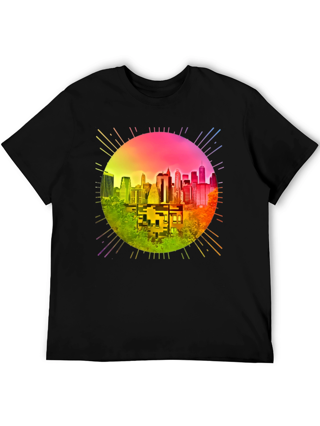 Retro Cityscape Graphic Tee