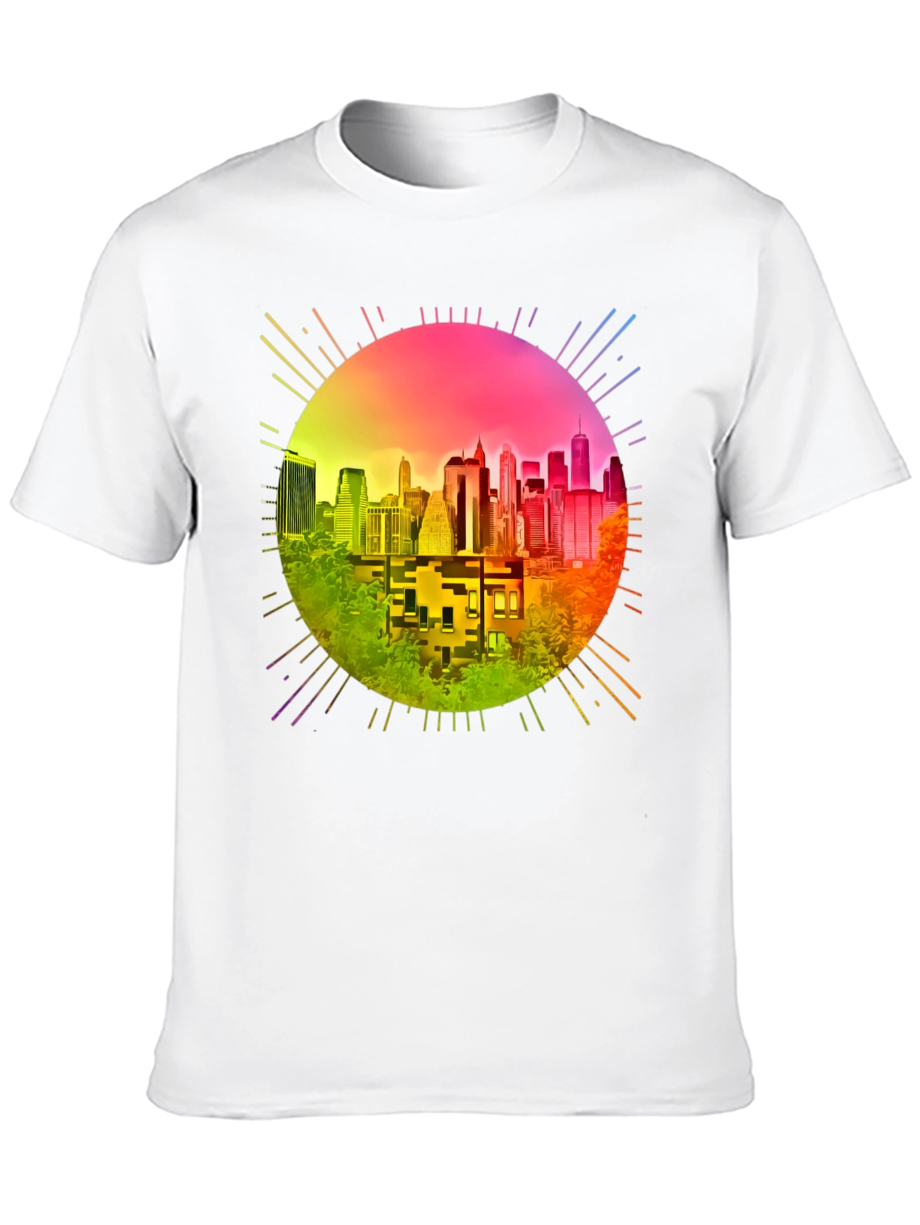 Retro Cityscape Graphic Tee