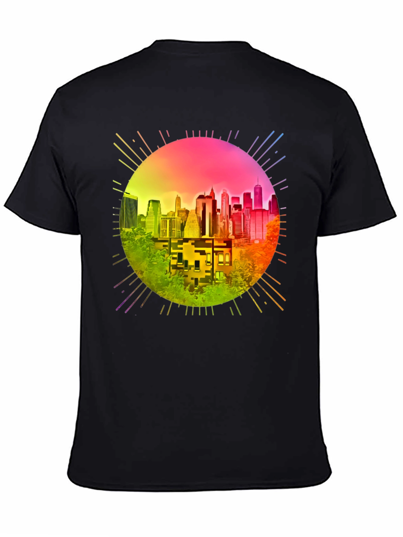 Retro Cityscape Graphic Tee