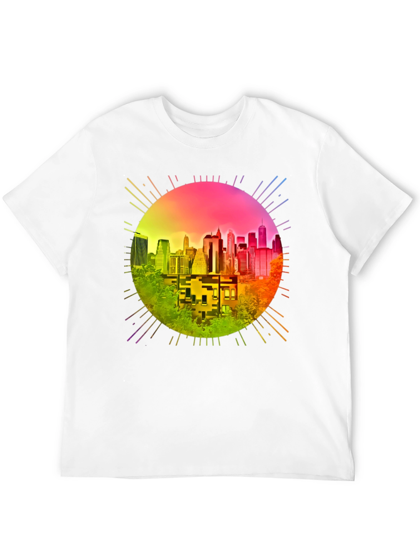 Retro Cityscape Graphic Tee