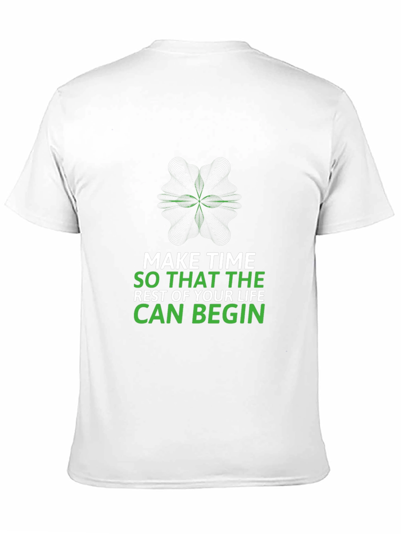Make Time Graphic T-Shirt - Motivational Design
