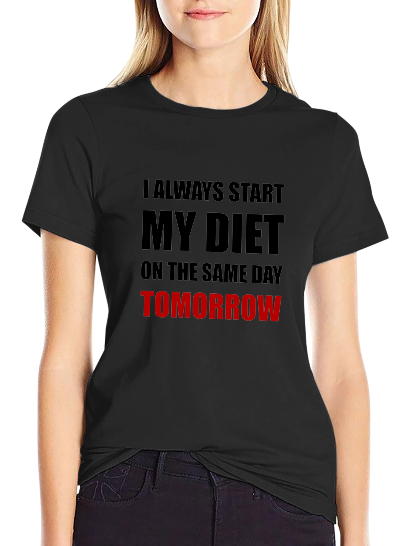 Diet Starts Tomorrow Graphic T-Shirt