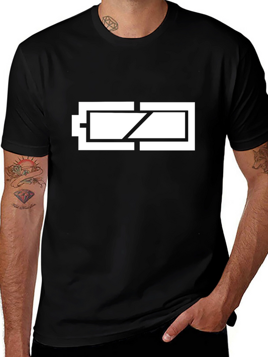 Low Battery Graphic Tee - Black