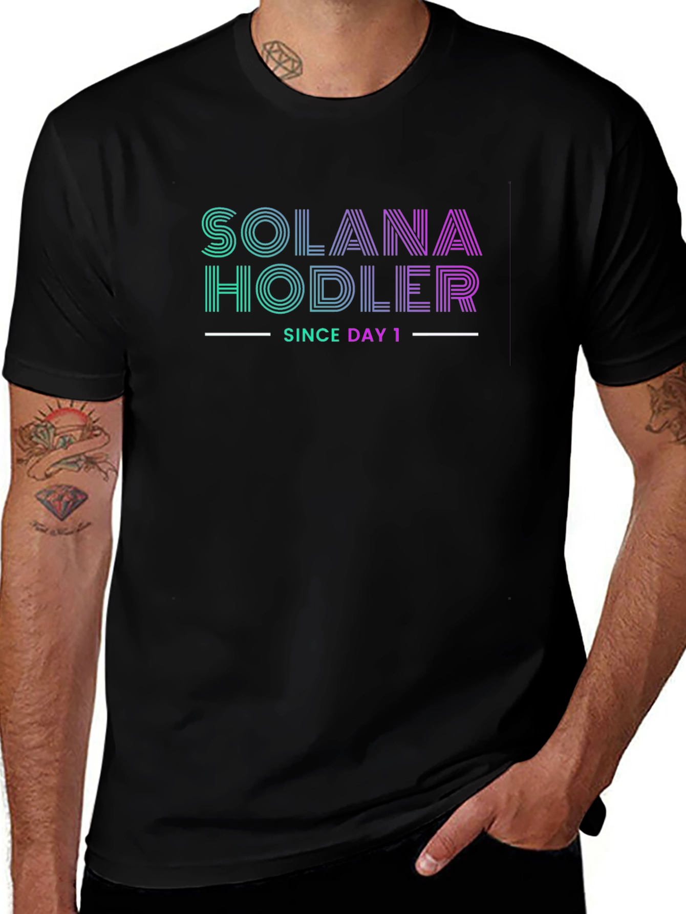 Solana Hodler T-Shirt - Crypto Fan Apparel