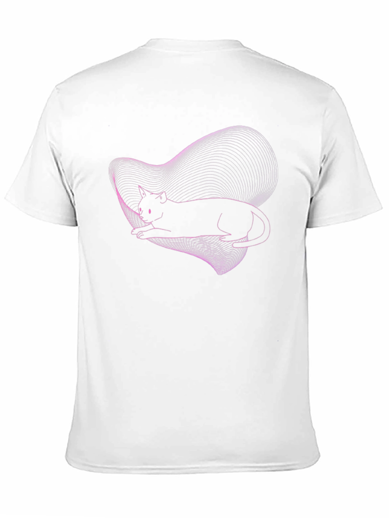 Abstract Cat Tee - Black Graphic T-Shirt