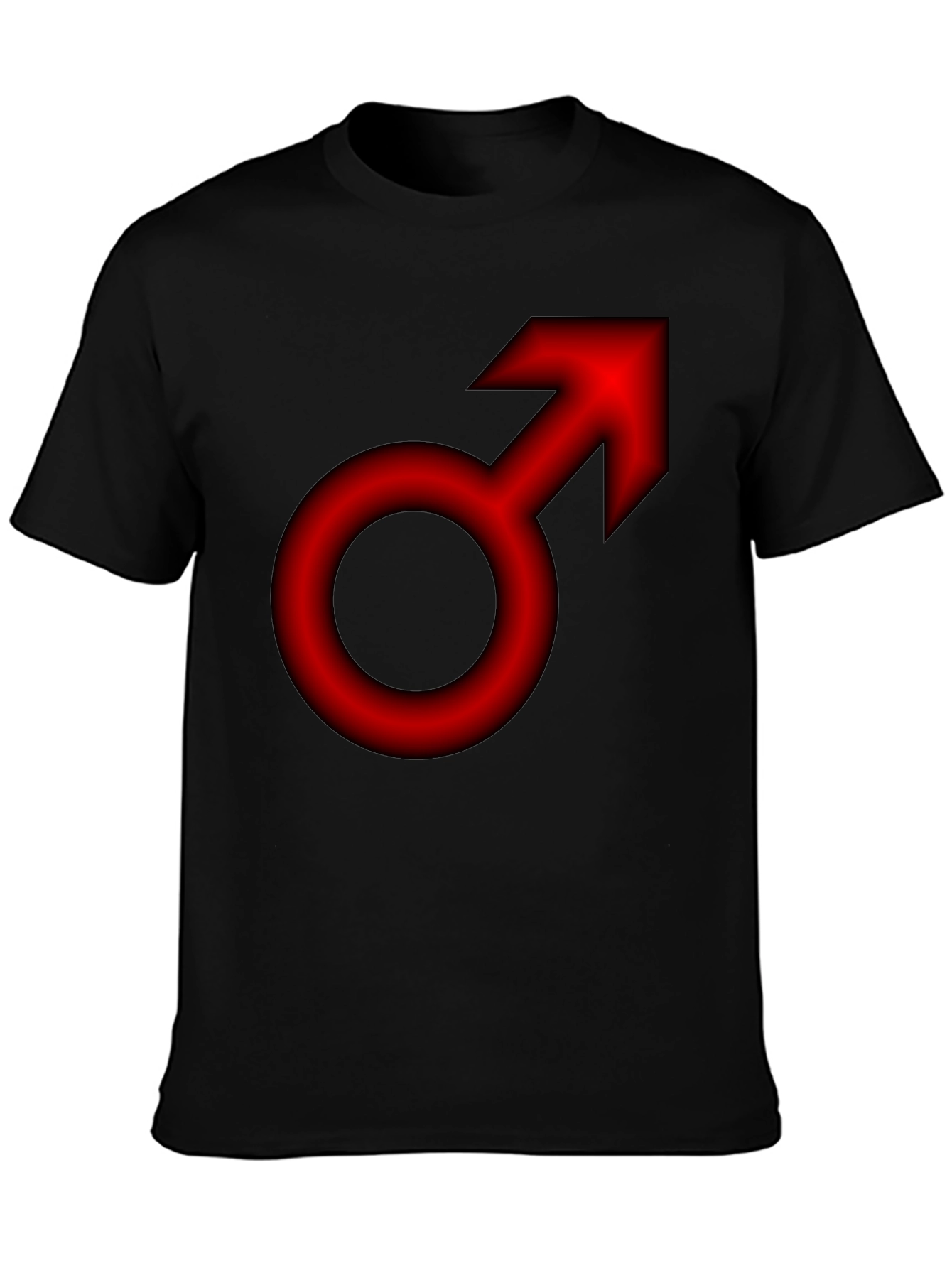Bold Red Mars Symbol T-Shirt - Classic Gender Icon
