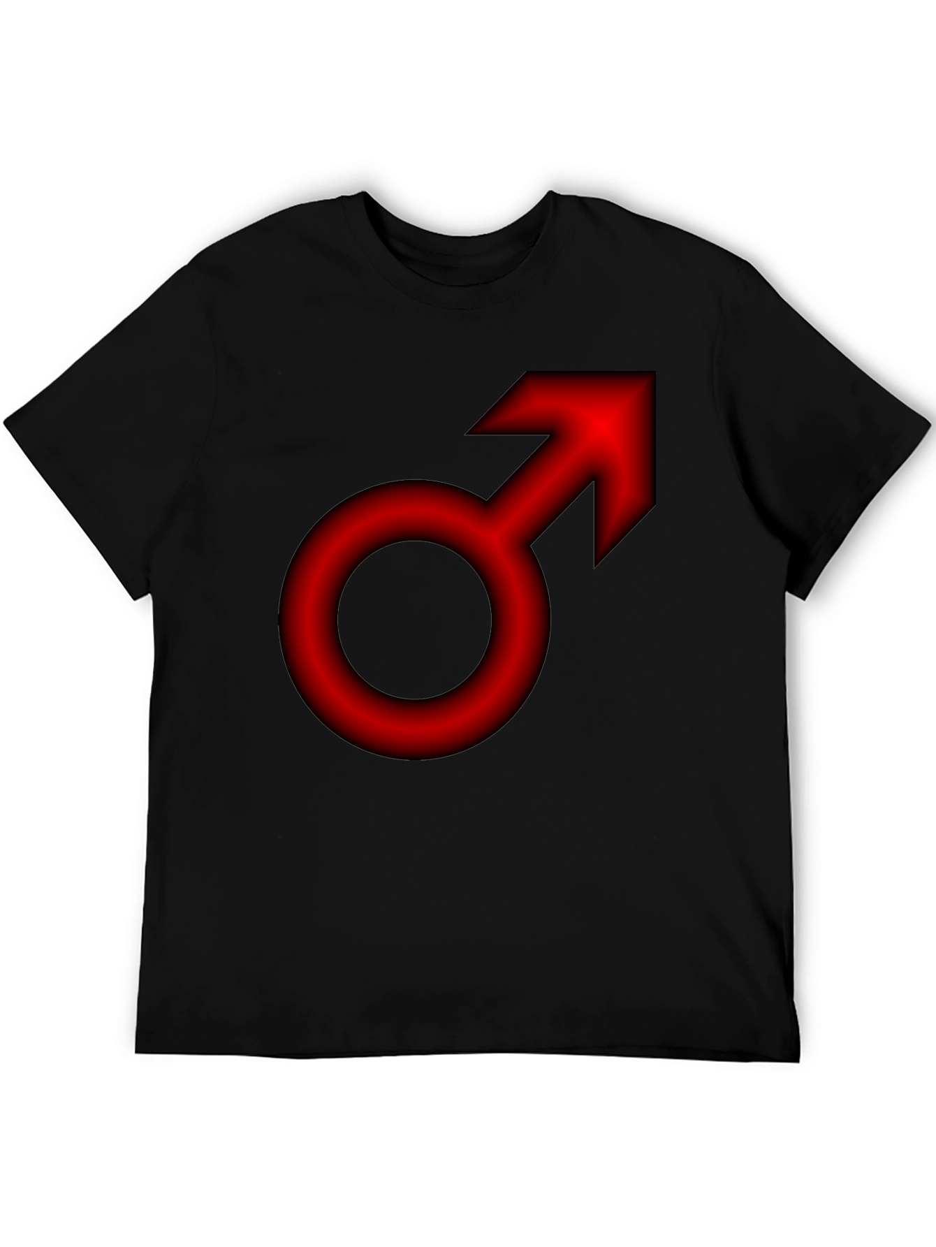 Bold Red Mars Symbol T-Shirt - Classic Gender Icon