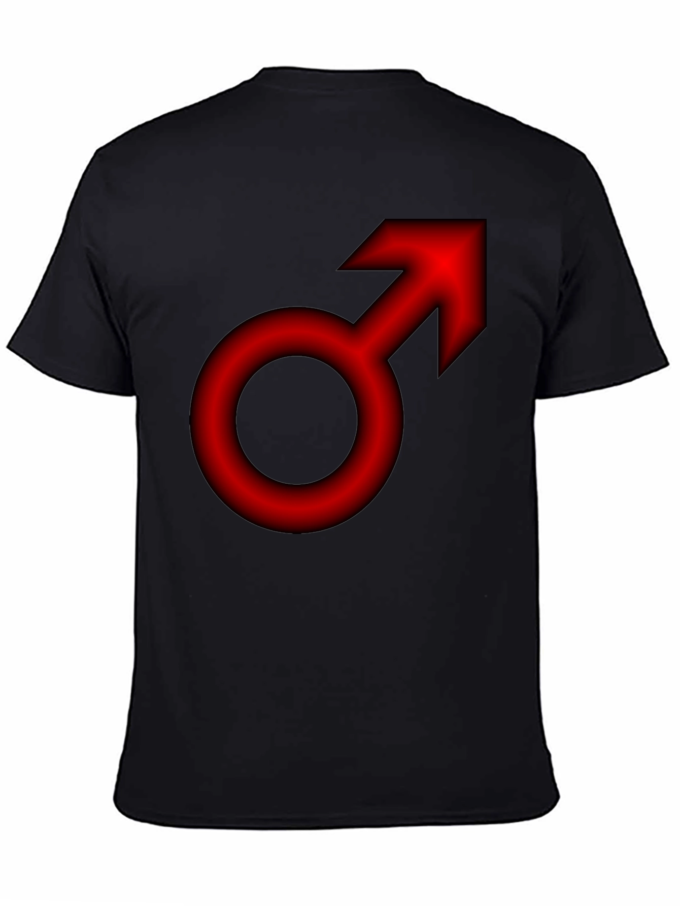 Bold Red Mars Symbol T-Shirt - Classic Gender Icon