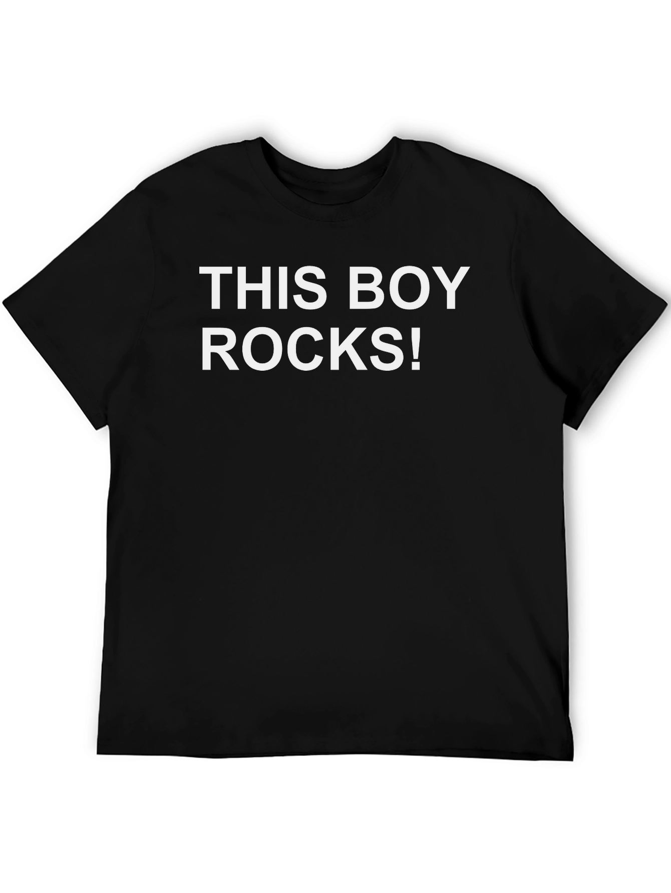 This Boy Rocks! Graphic Tee - Cool Casual Shirt