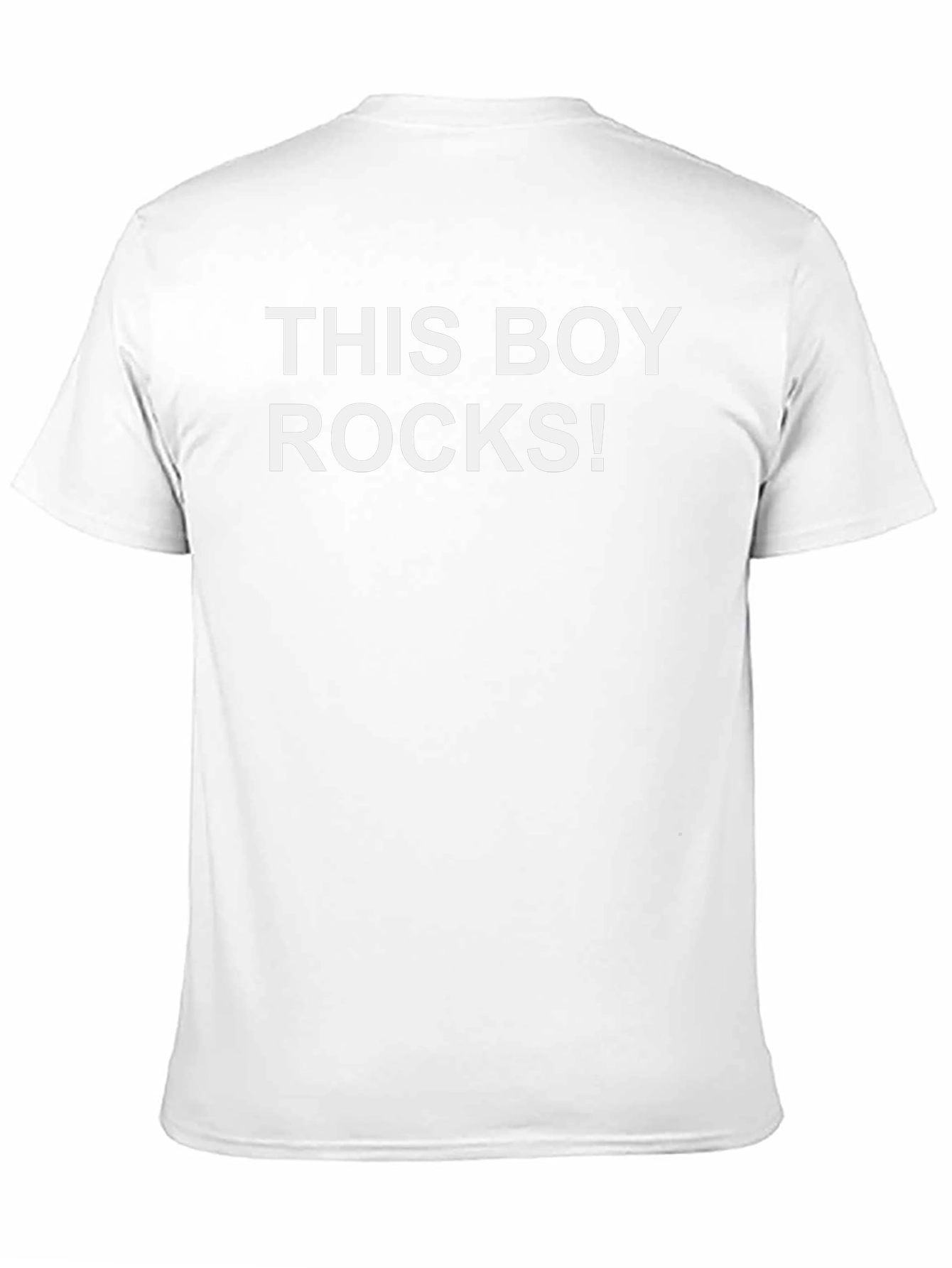 This Boy Rocks! Graphic Tee - Cool Casual Shirt