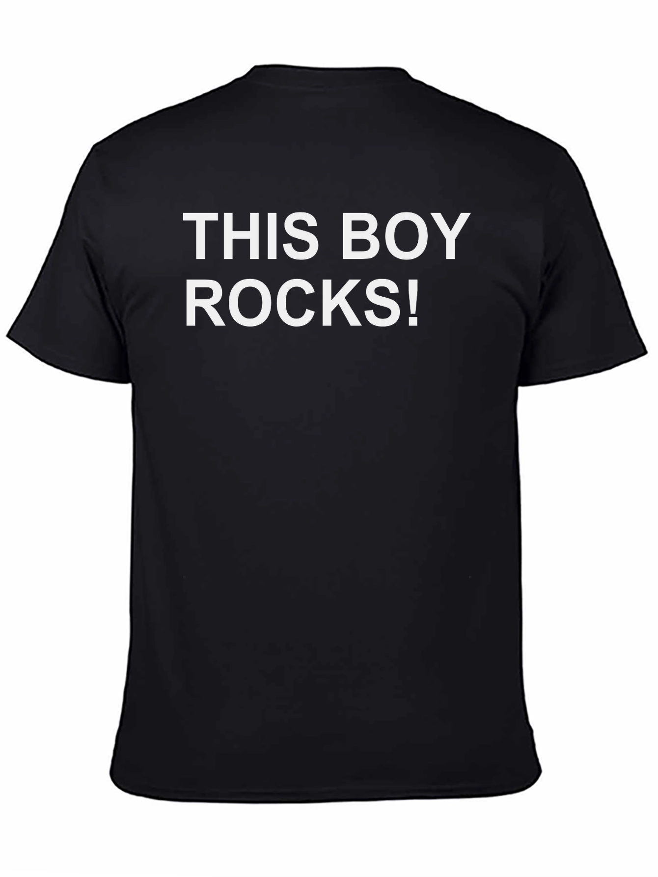 This Boy Rocks! Graphic Tee - Cool Casual Shirt