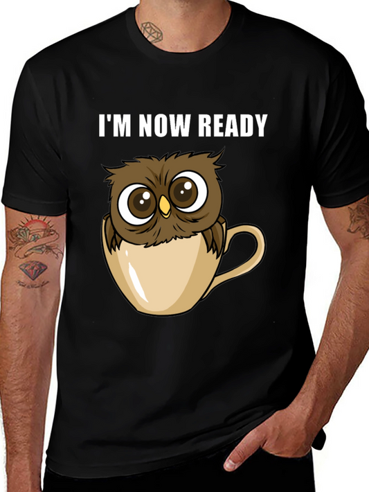 Owl Ready T-Shirt - Cute Cartoon Tee