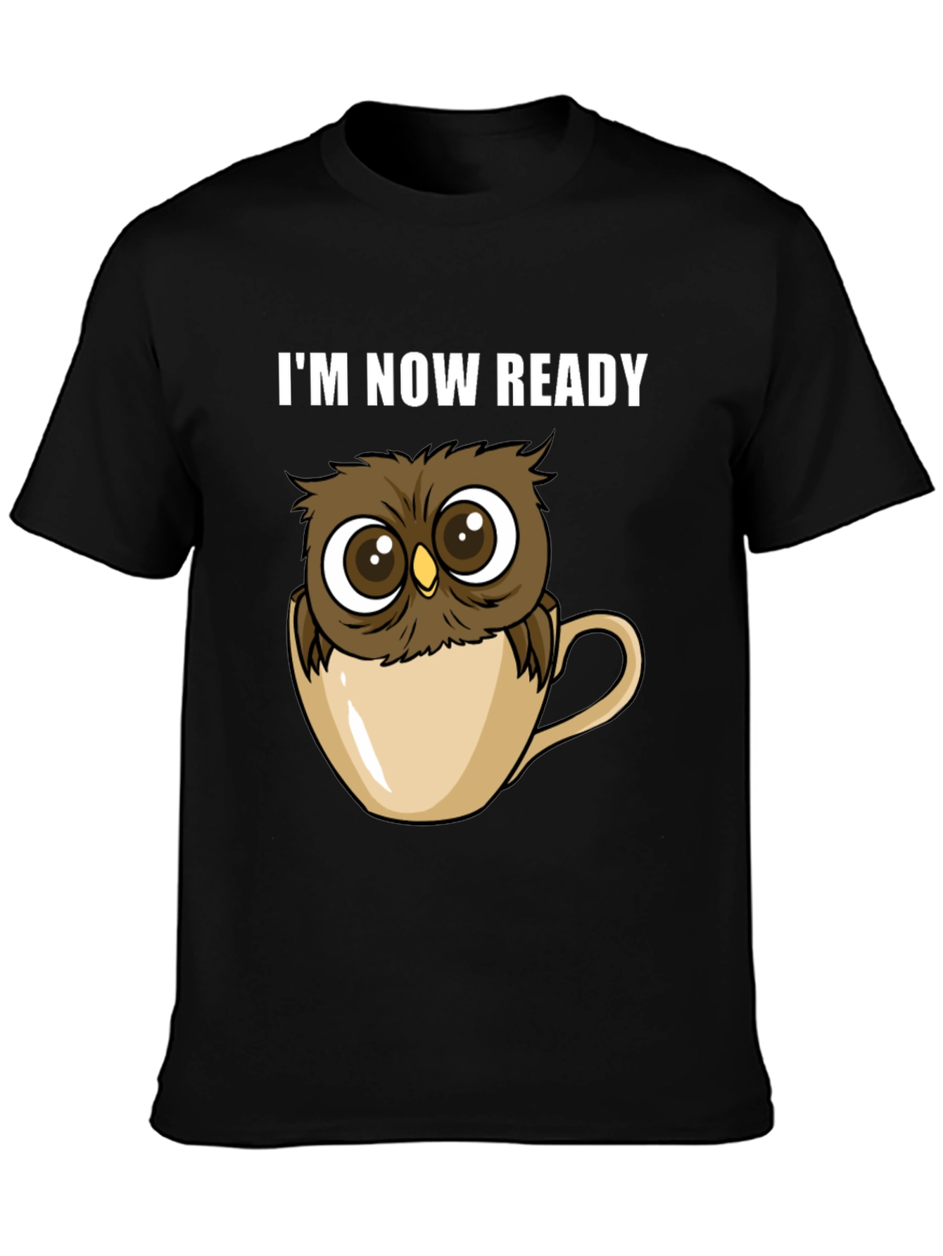 Owl Ready T-Shirt - Cute Cartoon Tee