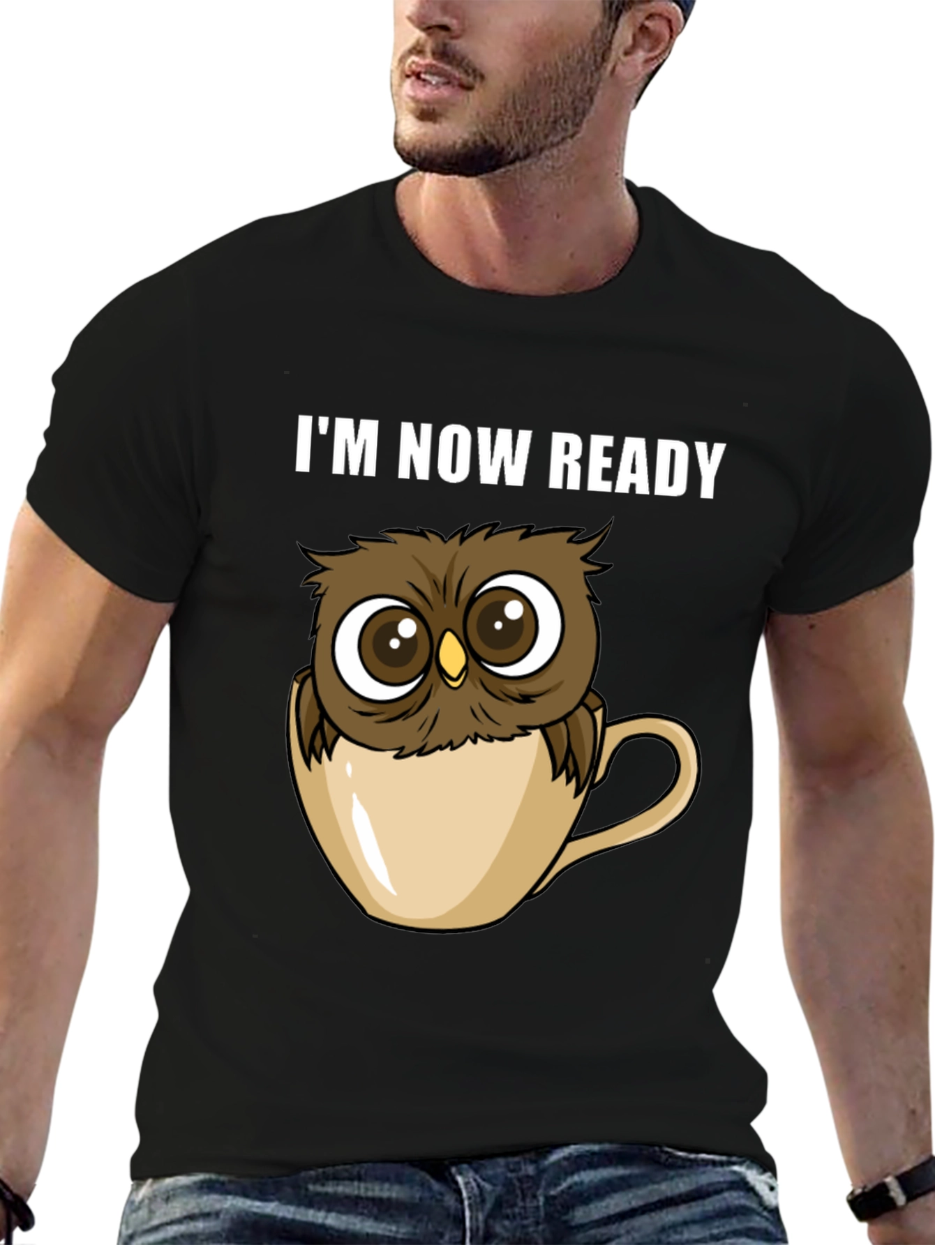 Owl Ready T-Shirt - Cute Cartoon Tee