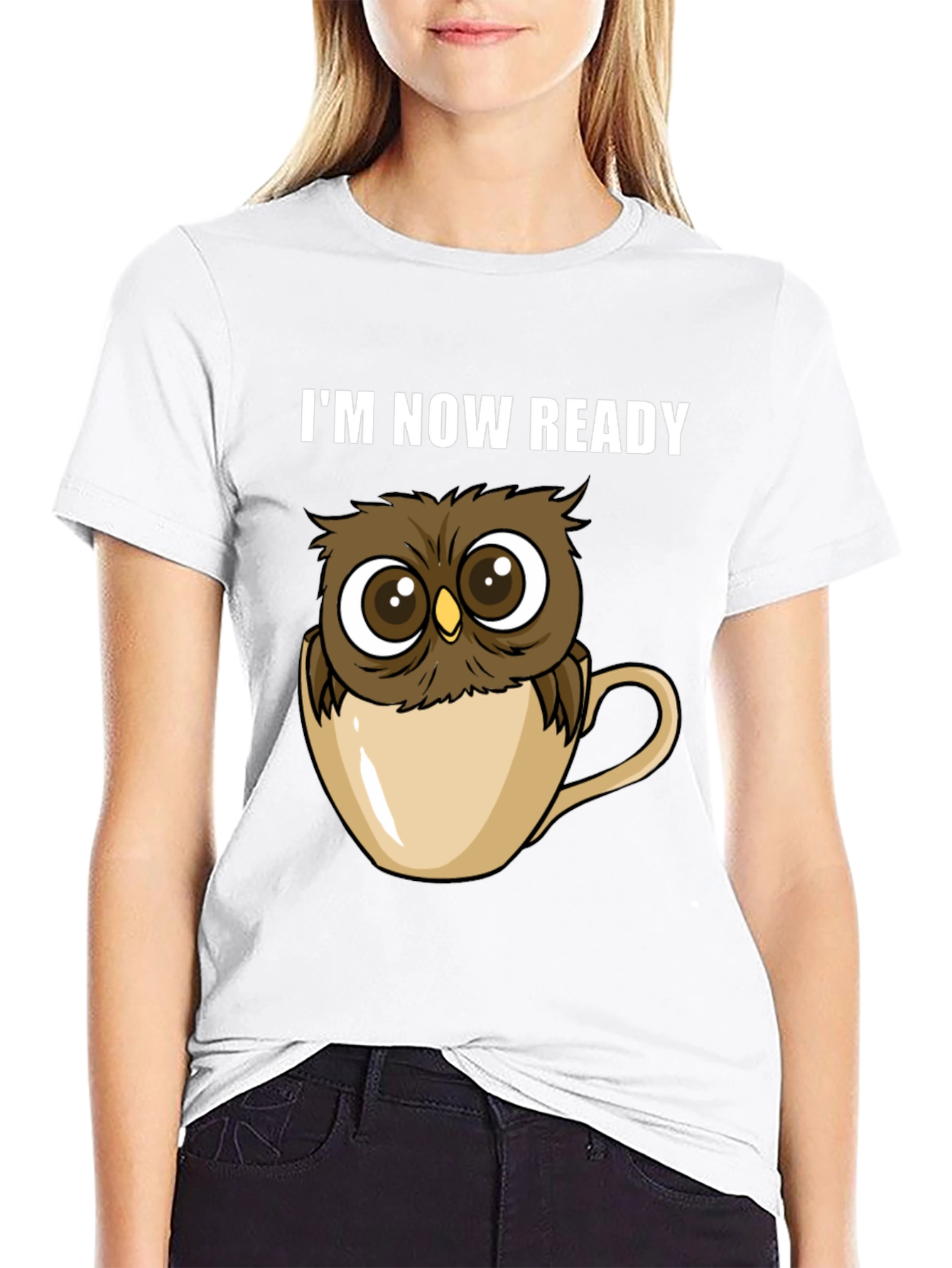 Owl Ready T-Shirt - Cute Cartoon Tee