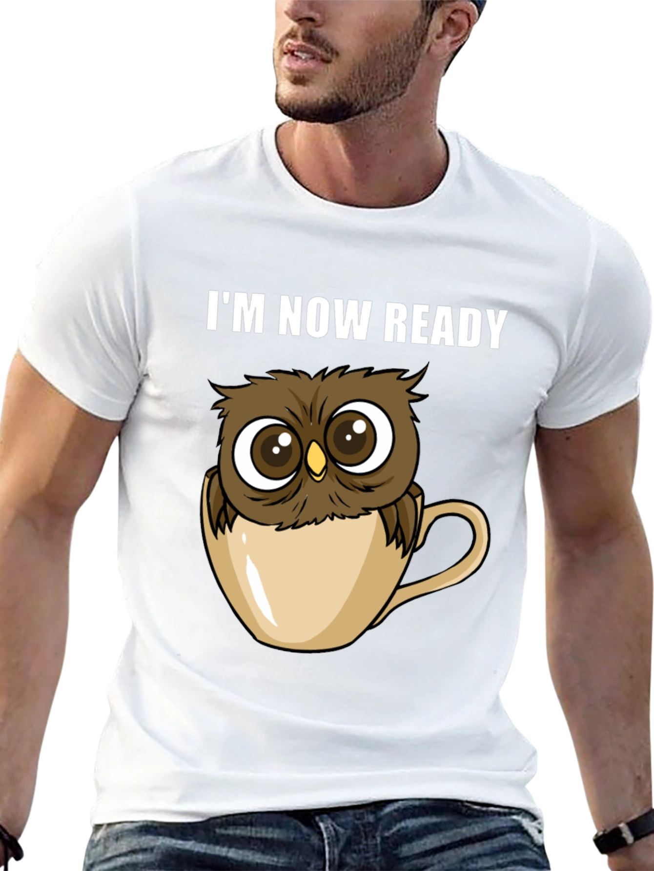 Owl Ready T-Shirt - Cute Cartoon Tee