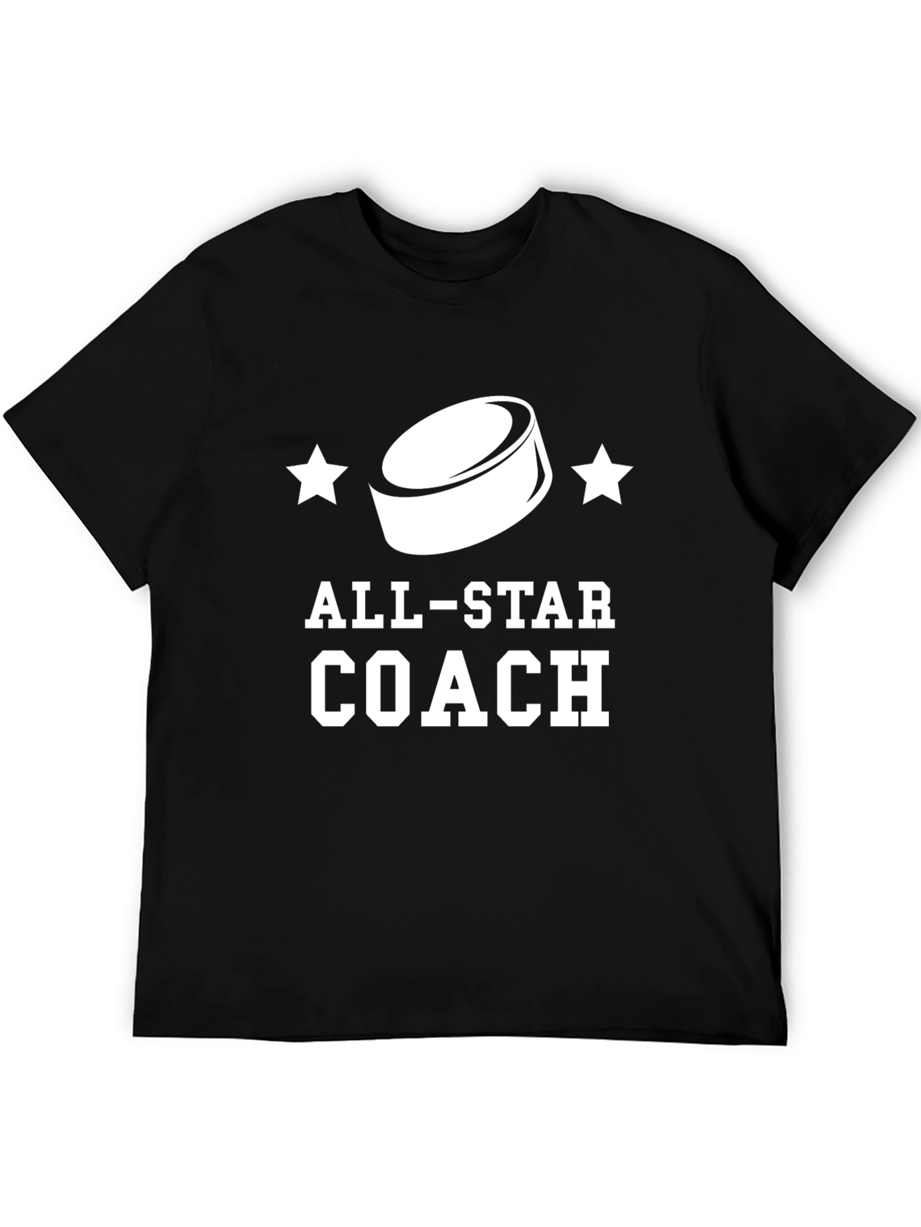 All-Star Hockey Coach Black T-Shirt