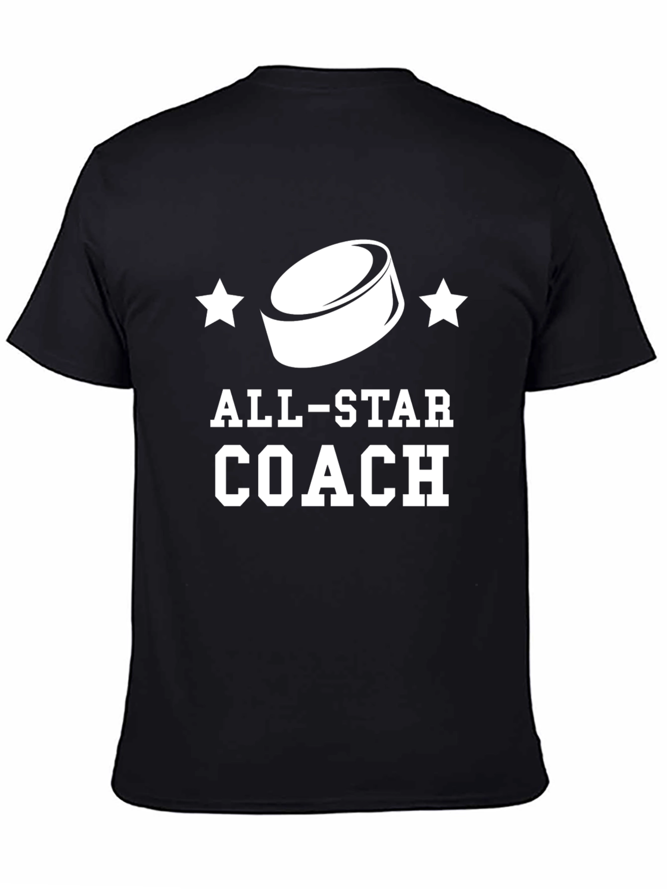 All-Star Hockey Coach Black T-Shirt