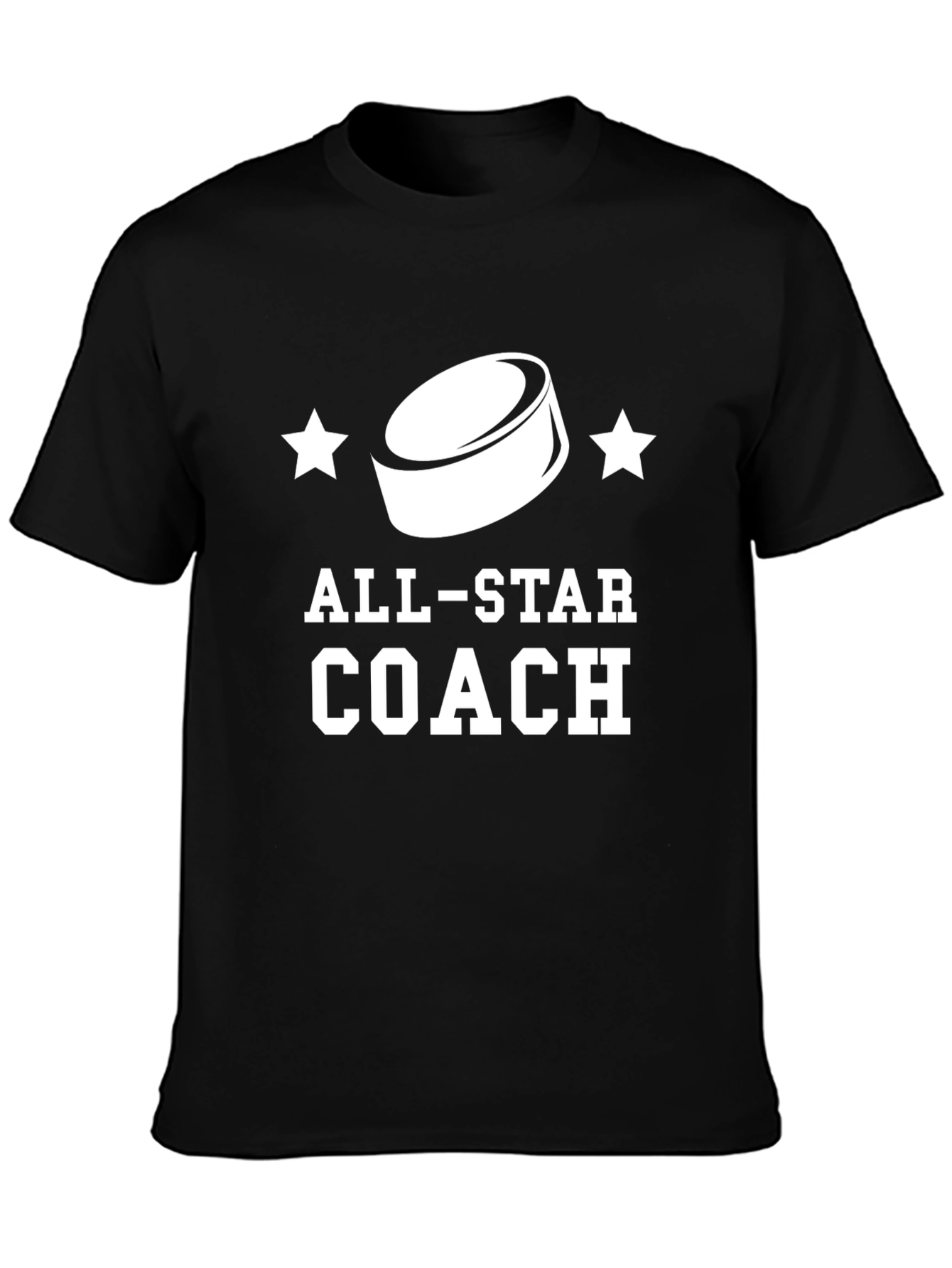 All-Star Hockey Coach Black T-Shirt