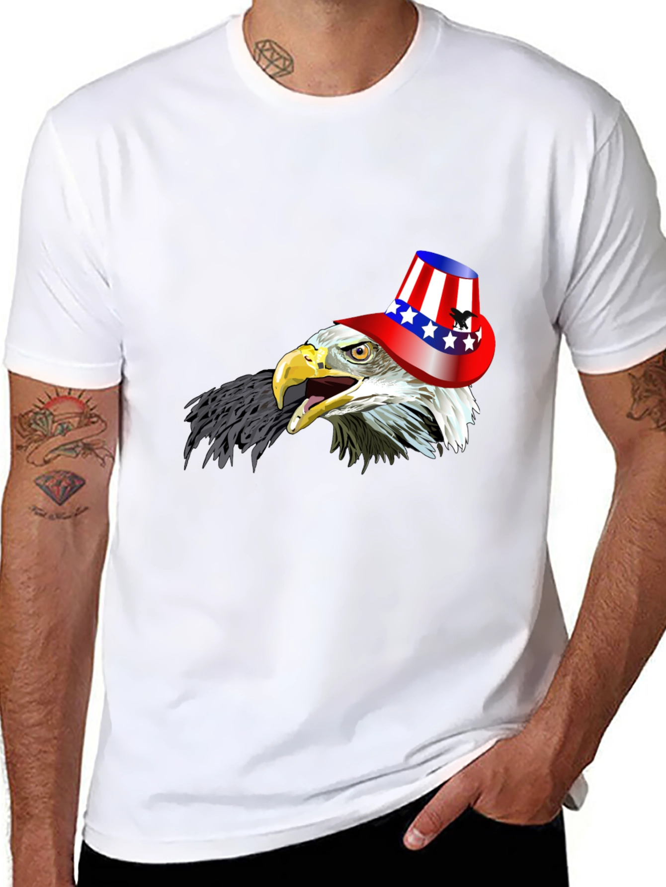 Eagle USA Hat Graphic T-Shirt