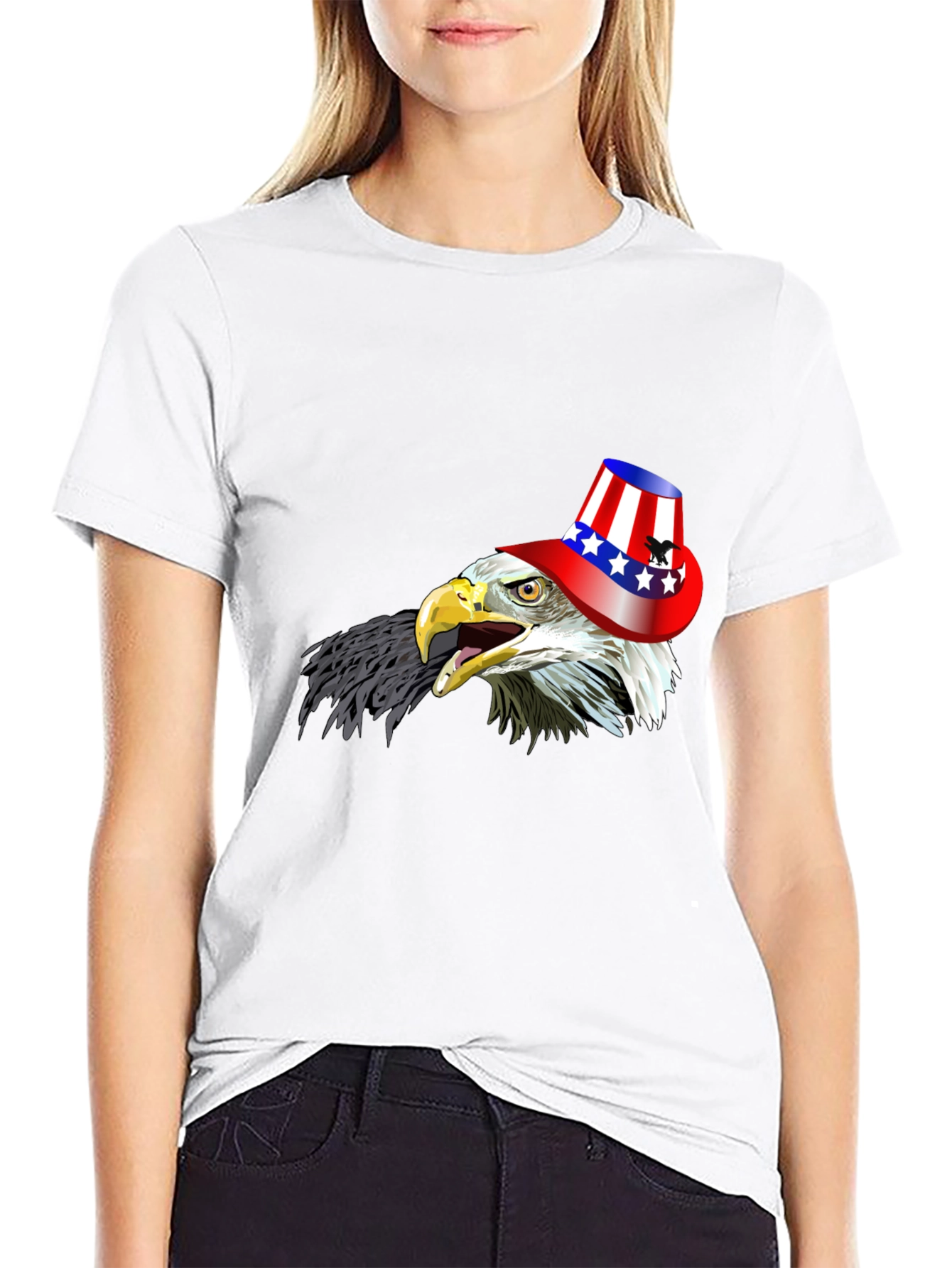 Eagle USA Hat Graphic T-Shirt