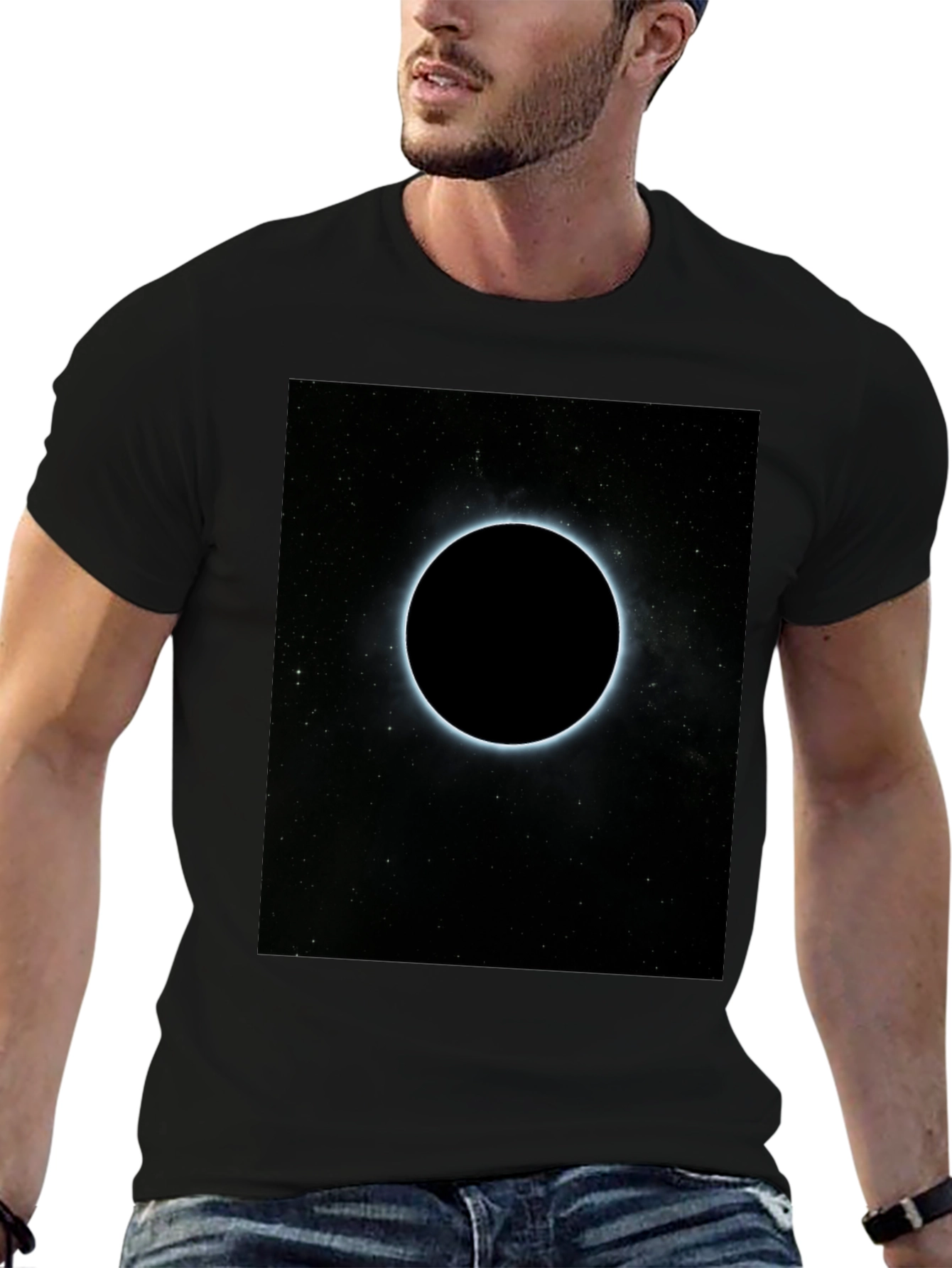 Total Solar Eclipse Graphic Black T-Shirt
