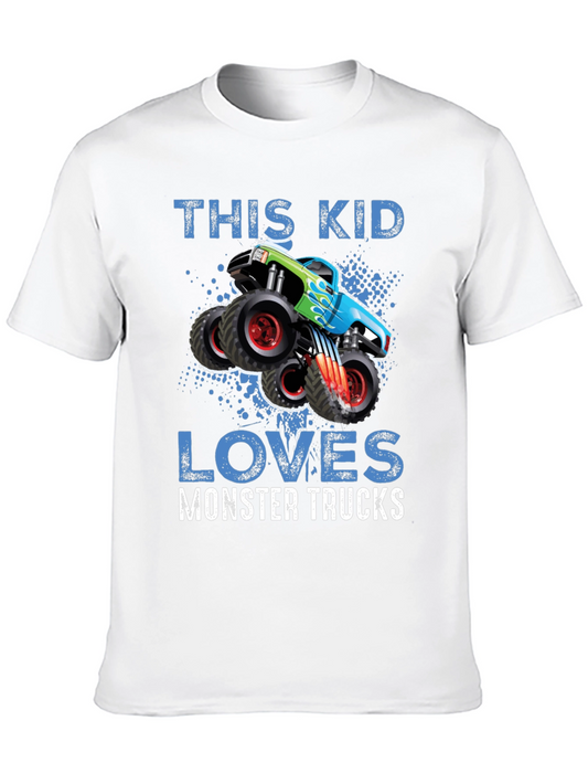 This Kid Loves Monster Trucks T-Shirt