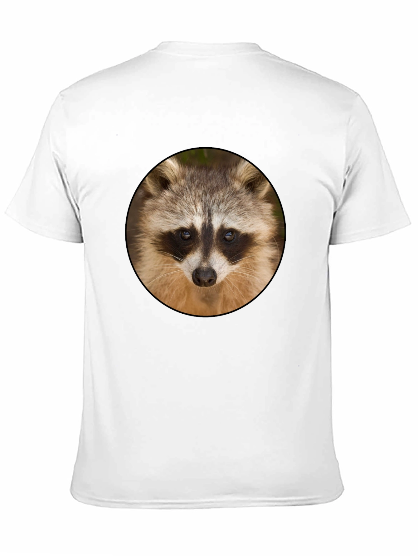 Raccoon Graphic Print Crew Neck T-Shirt