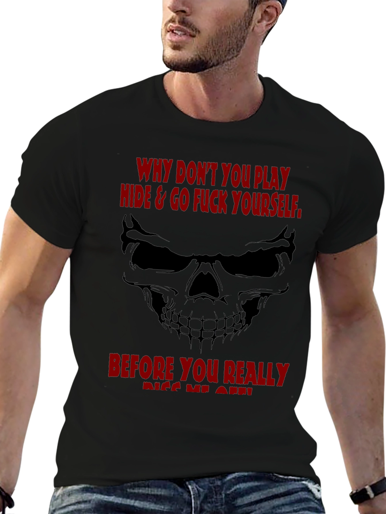 Edgy Skull Graphic T-Shirt