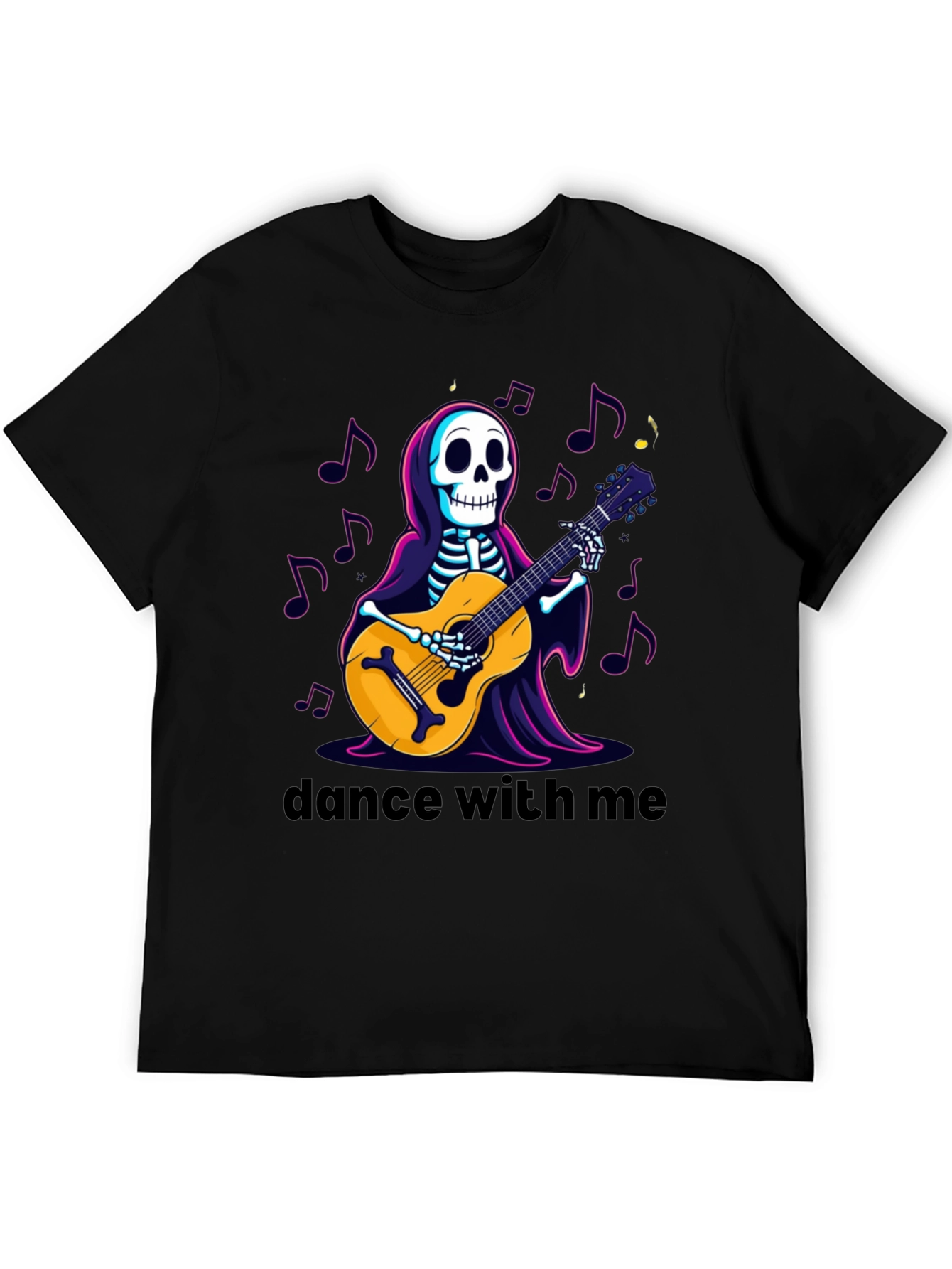 Skeleton Guitarist Graphic Tee