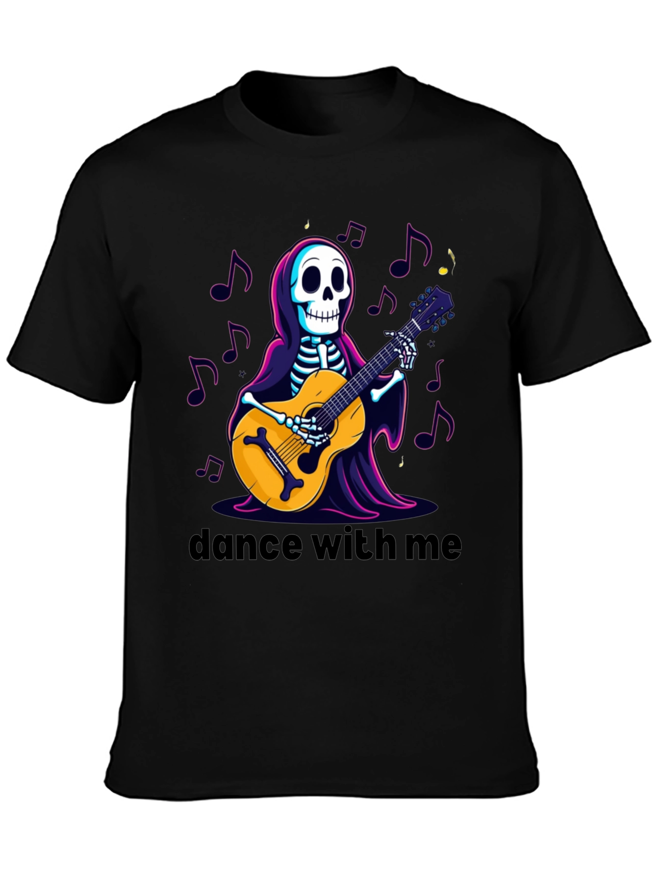 Skeleton Guitarist Graphic Tee