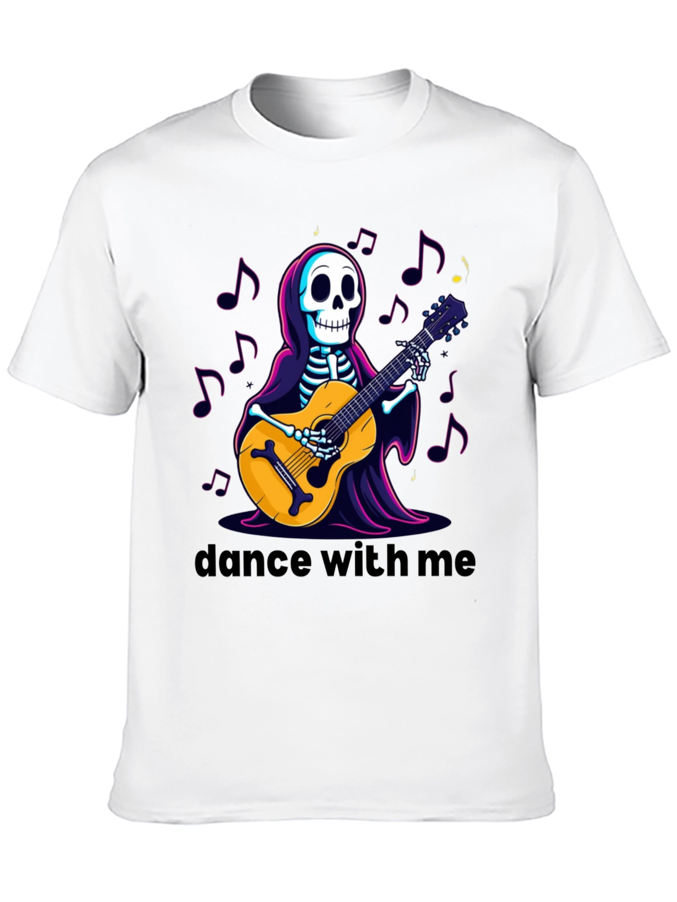 Skeleton Guitarist Graphic Tee