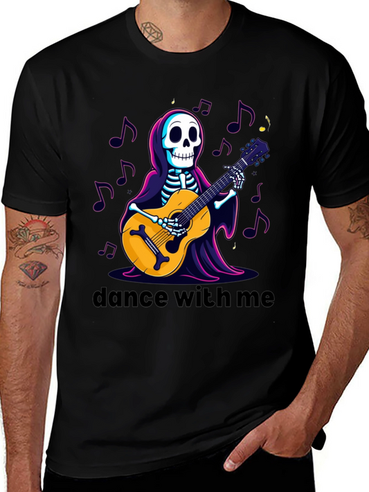 Skeleton Guitarist Graphic Tee