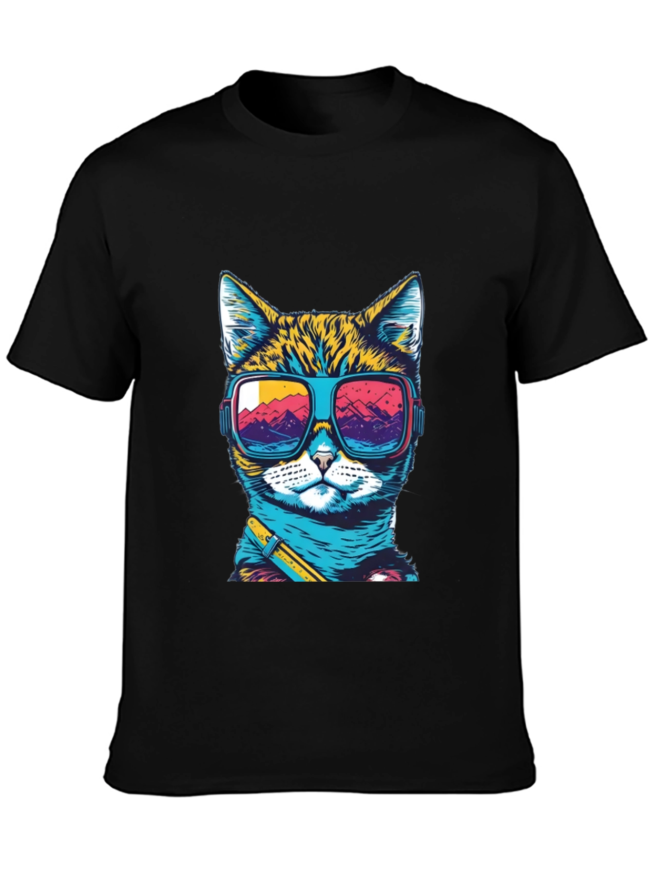 Cool Cat T-Shirt: Retro Sunglasses Graphic Tee