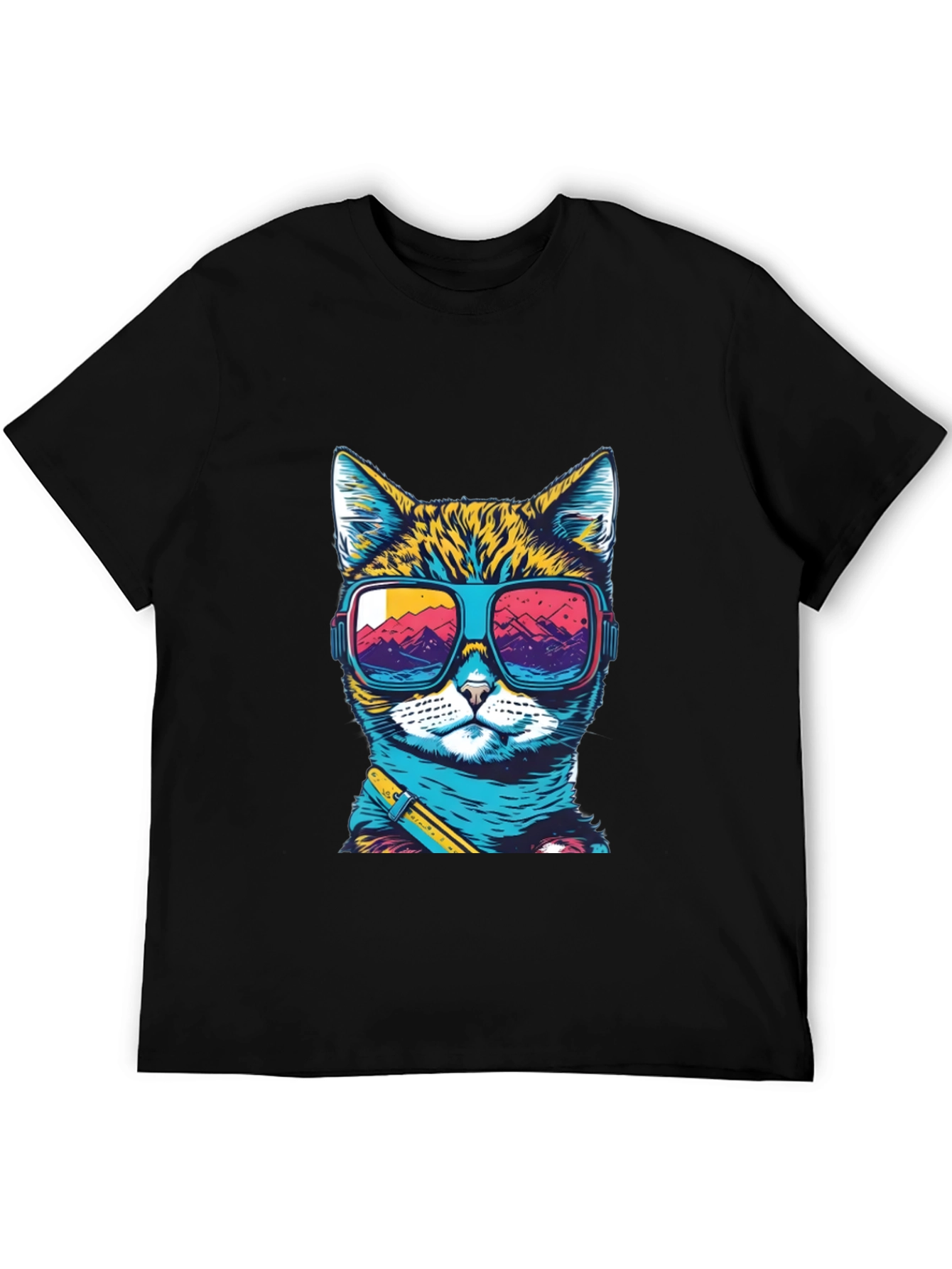 Cool Cat T-Shirt: Retro Sunglasses Graphic Tee