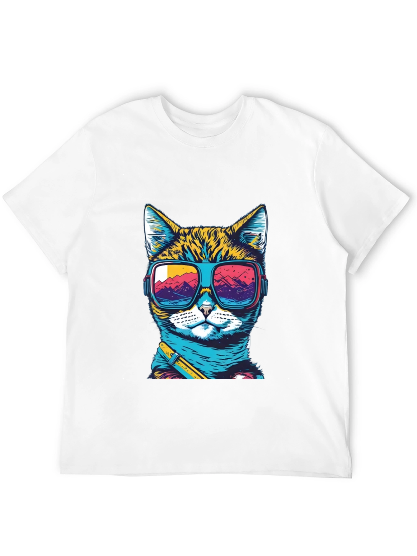 Cool Cat T-Shirt: Retro Sunglasses Graphic Tee