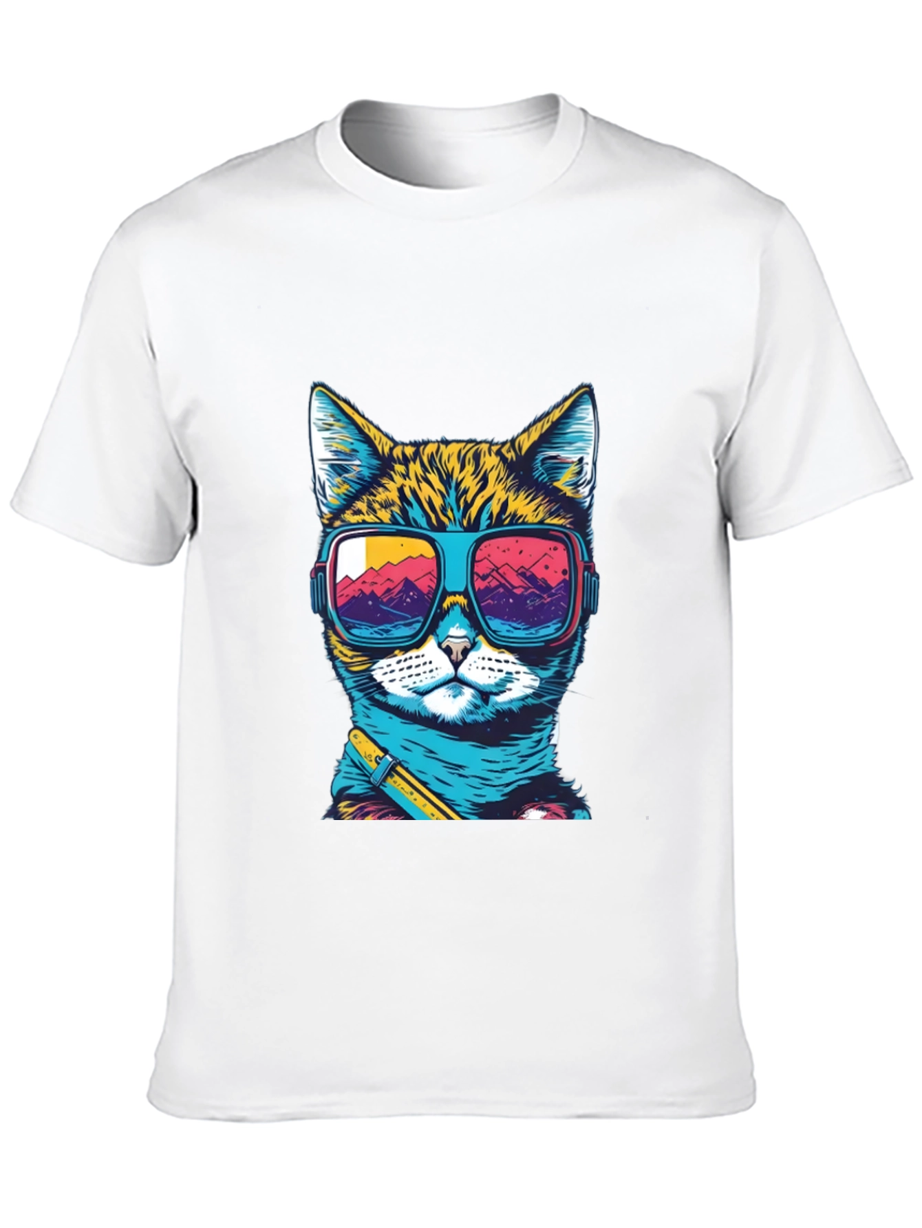 Cool Cat T-Shirt: Retro Sunglasses Graphic Tee