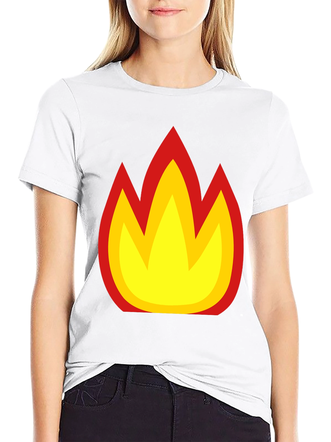 Flame Graphic Black T-Shirt - Bold & Stylish
