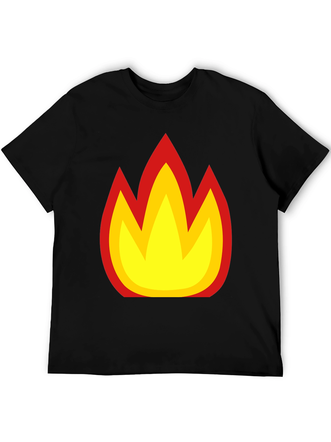 Flame Graphic Black T-Shirt - Bold & Stylish