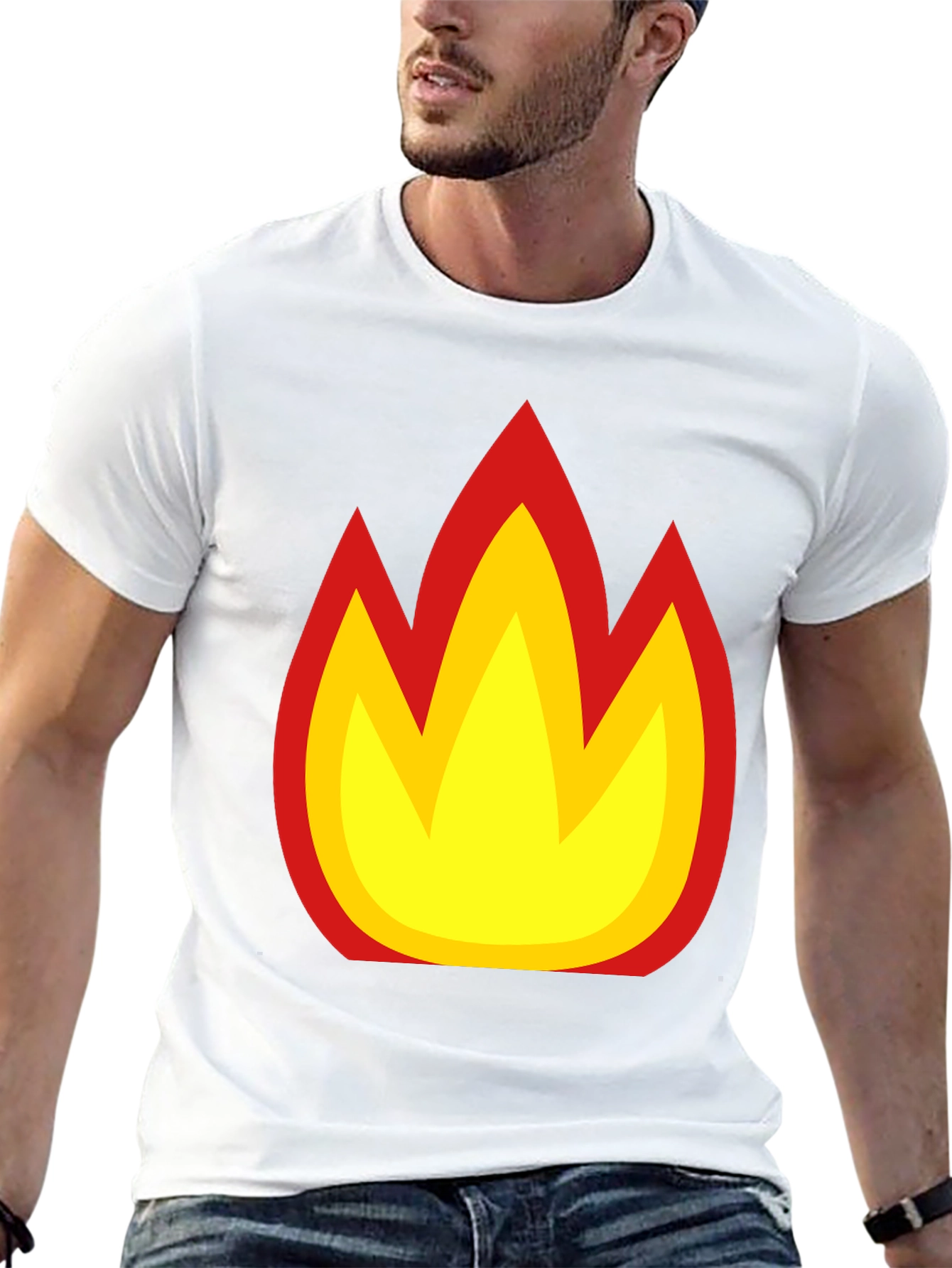 Flame Graphic Black T-Shirt - Bold & Stylish