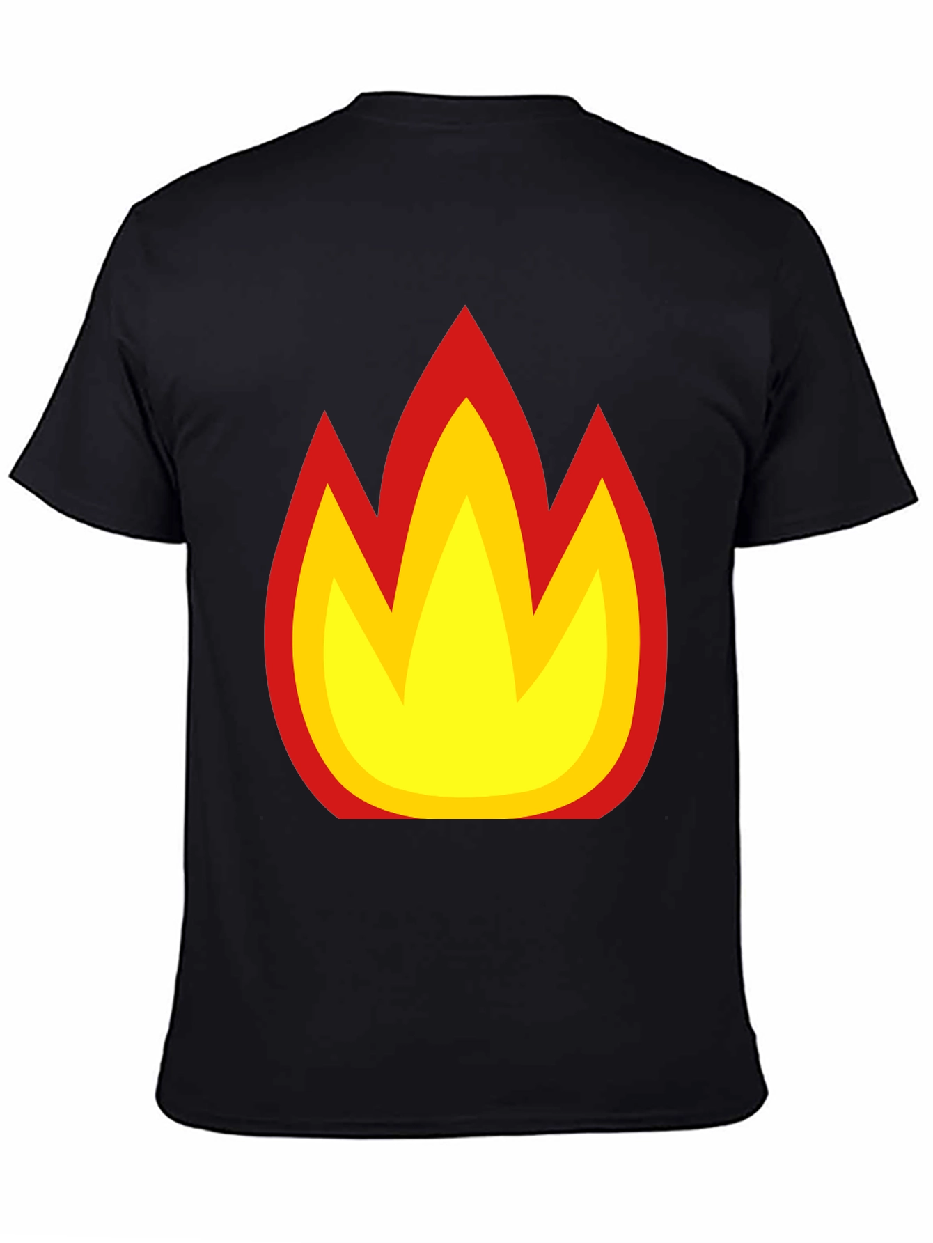 Flame Graphic Black T-Shirt - Bold & Stylish