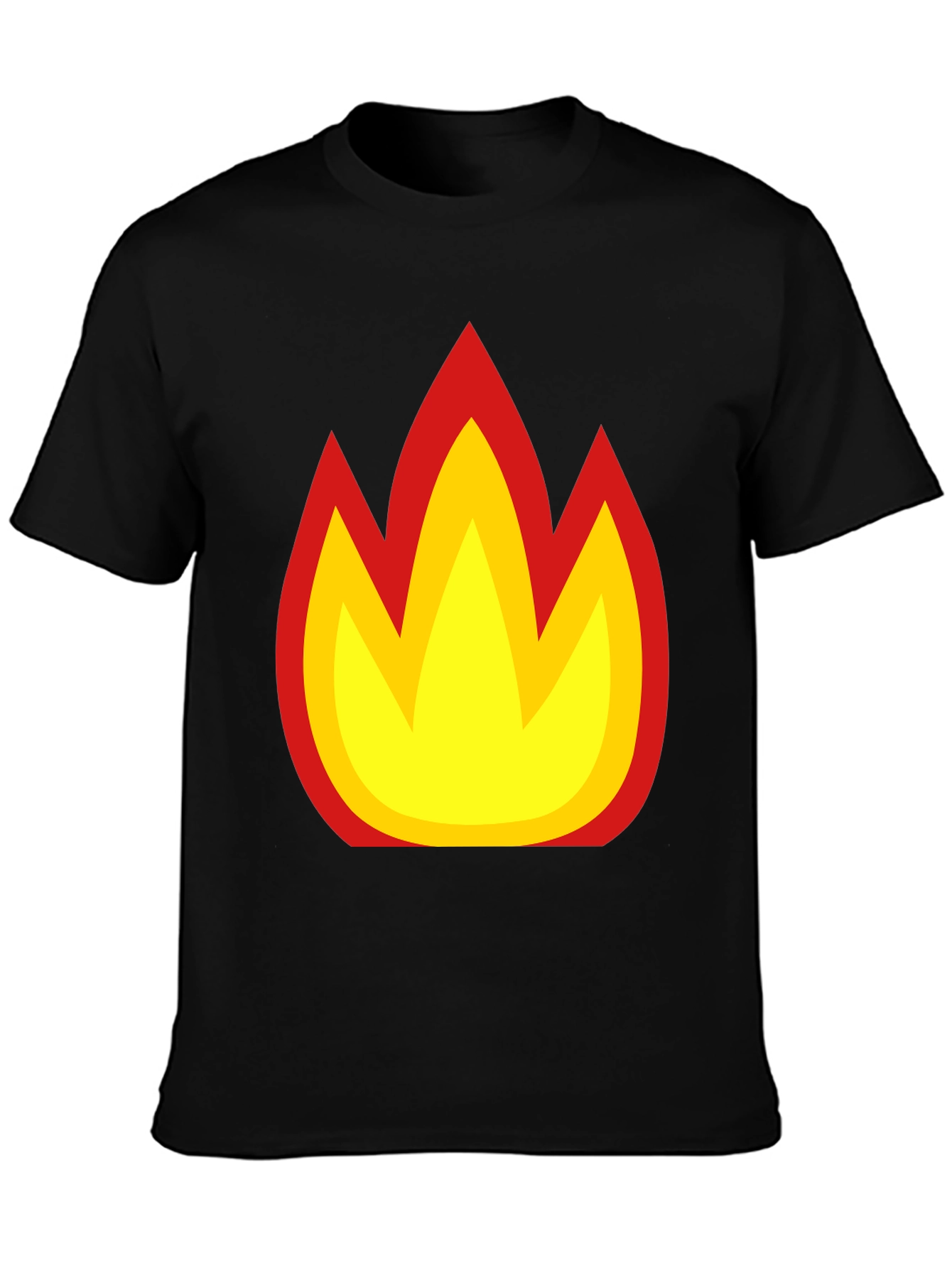 Flame Graphic Black T-Shirt - Bold & Stylish