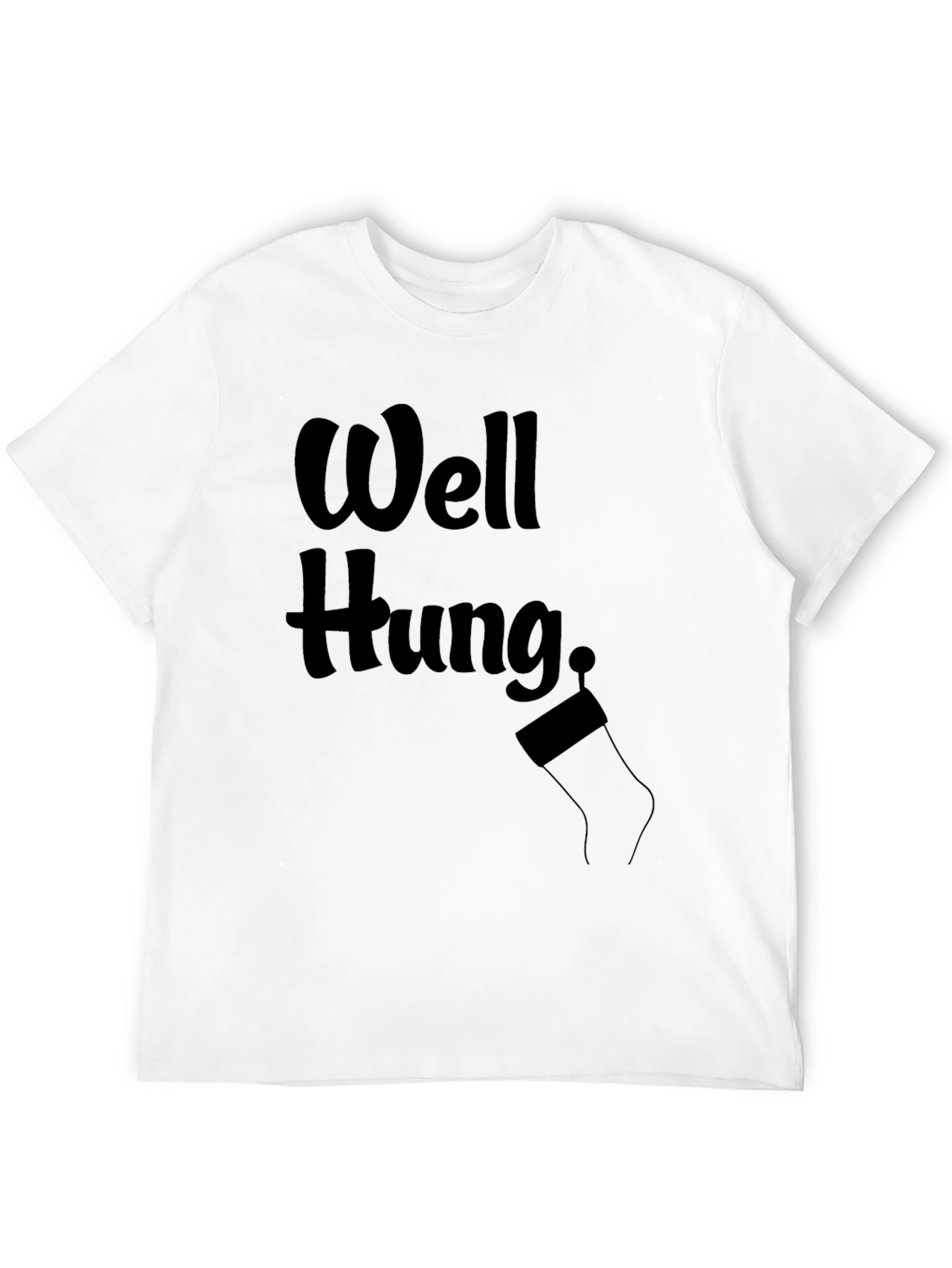 Well Hung Christmas Stocking Mens T-Shirt