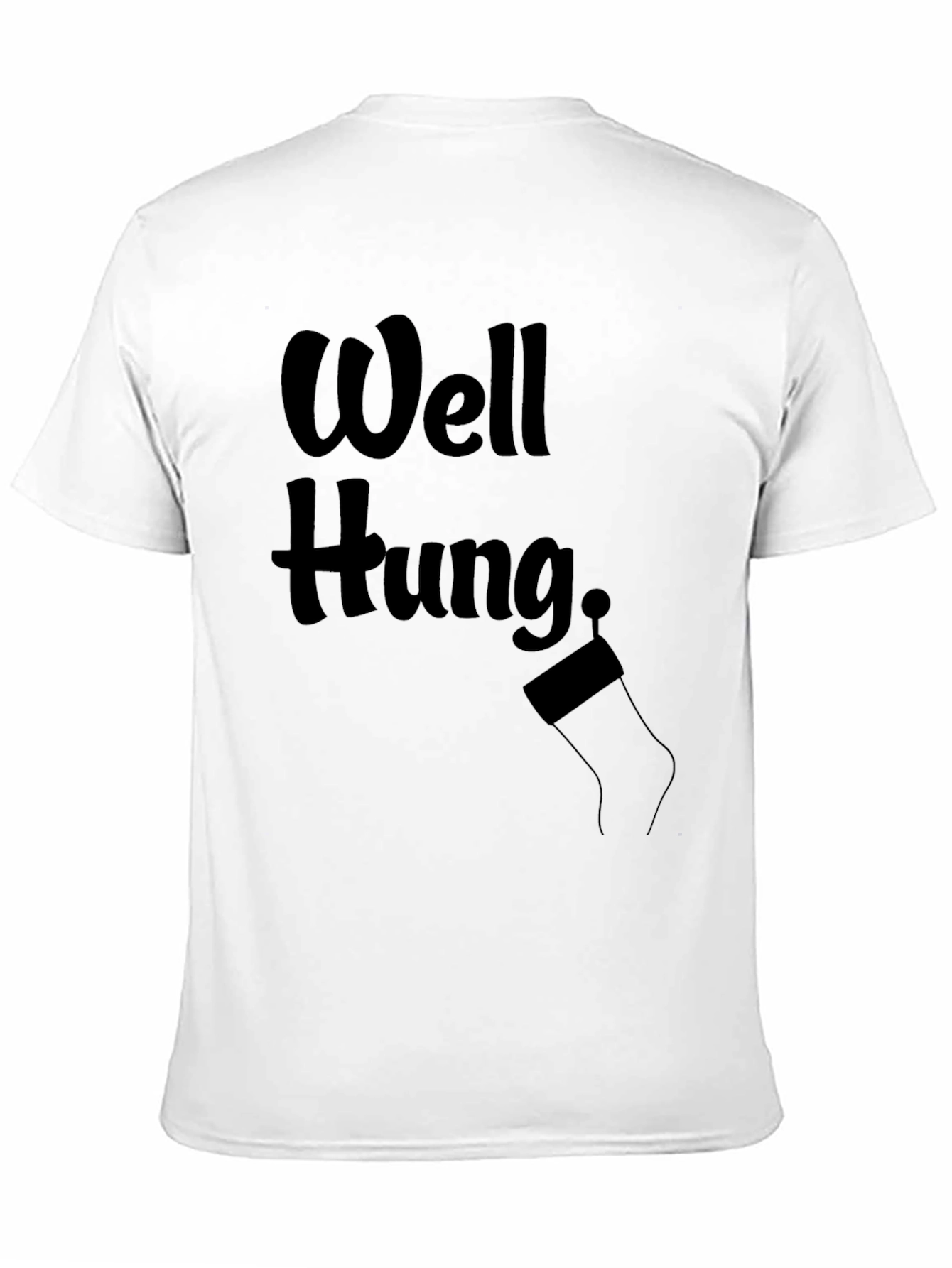 Well Hung Christmas Stocking Mens T-Shirt